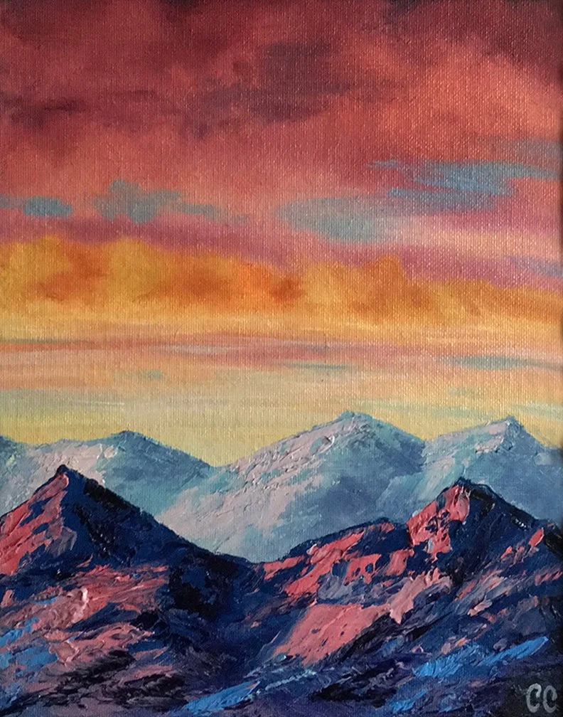 2nd Pink Mountains SOLD