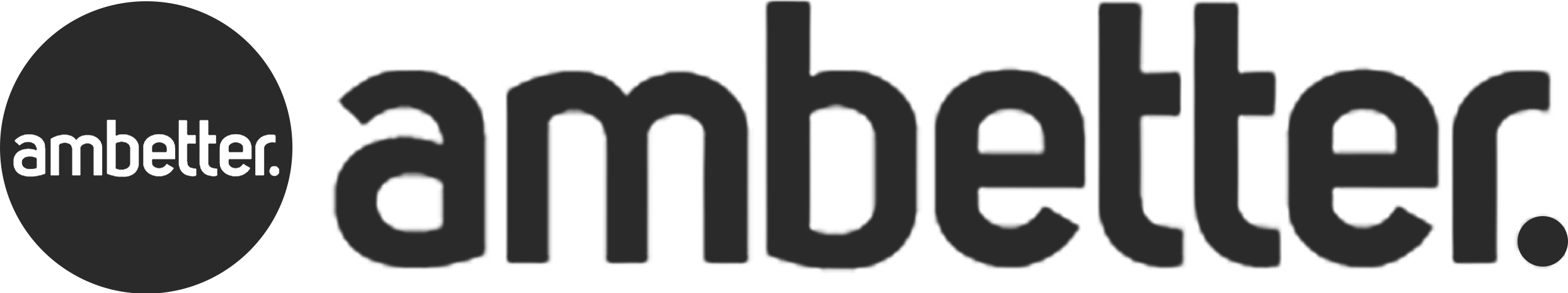 Black logo of Ambetter.