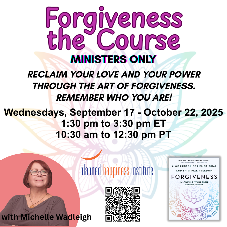 Forgiveness Course FOR MINISTERS ONLY (6-weeks)