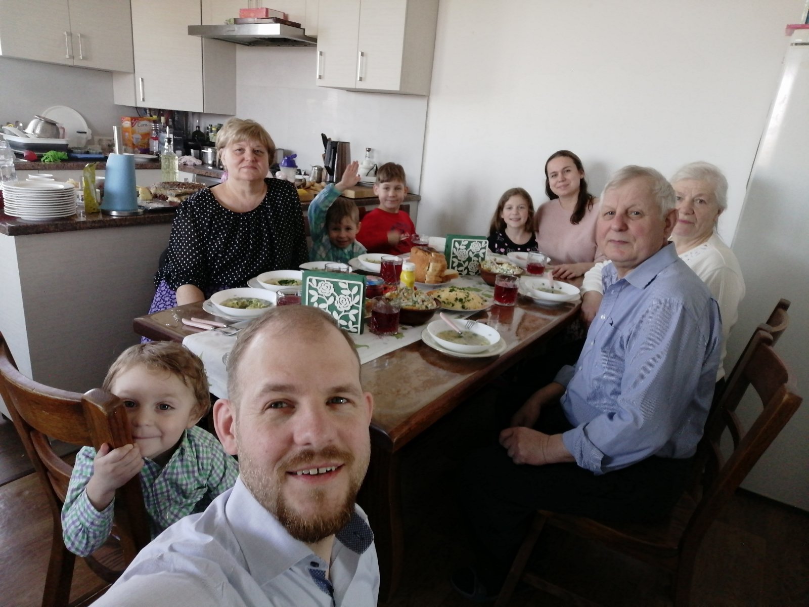 Easter meal with the family