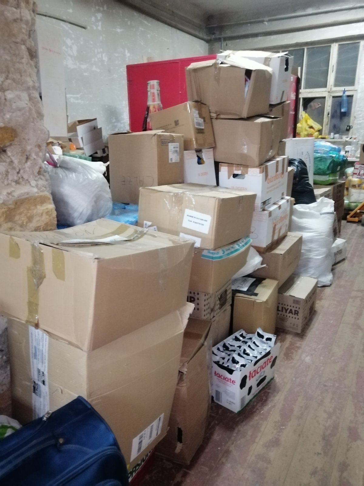 Food items delivered to the church in Zaporizhzhia