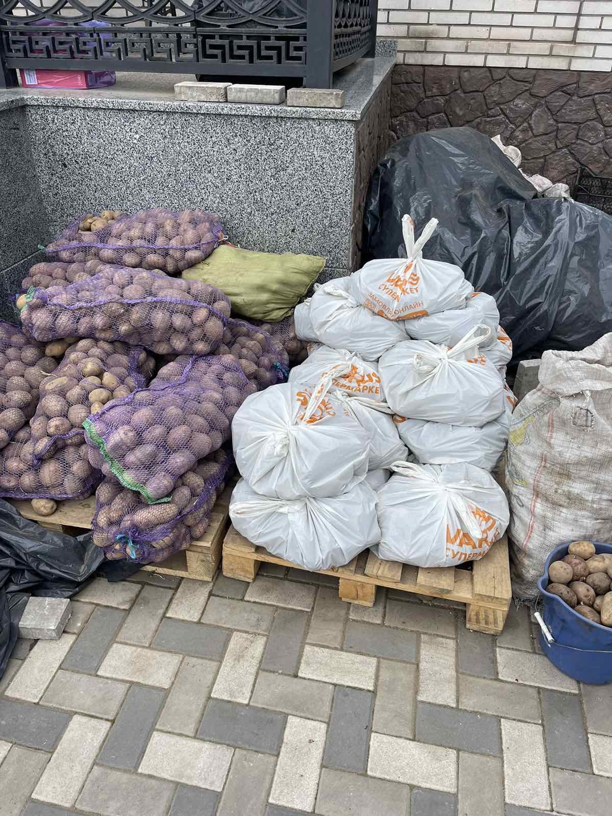 Potatoes to be distributed to families