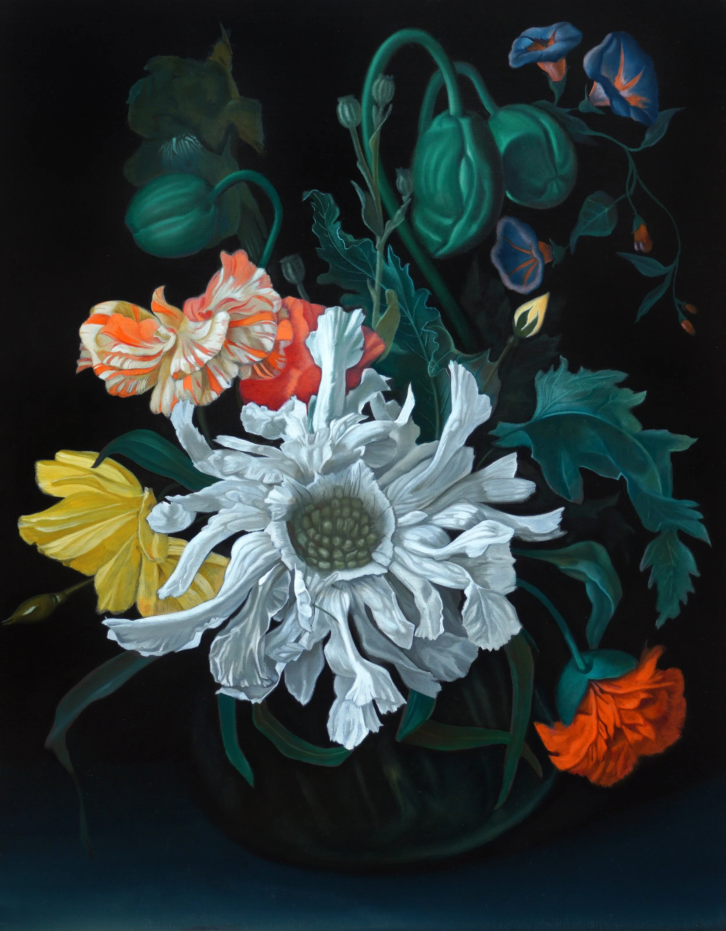 Composition with Aquilegia