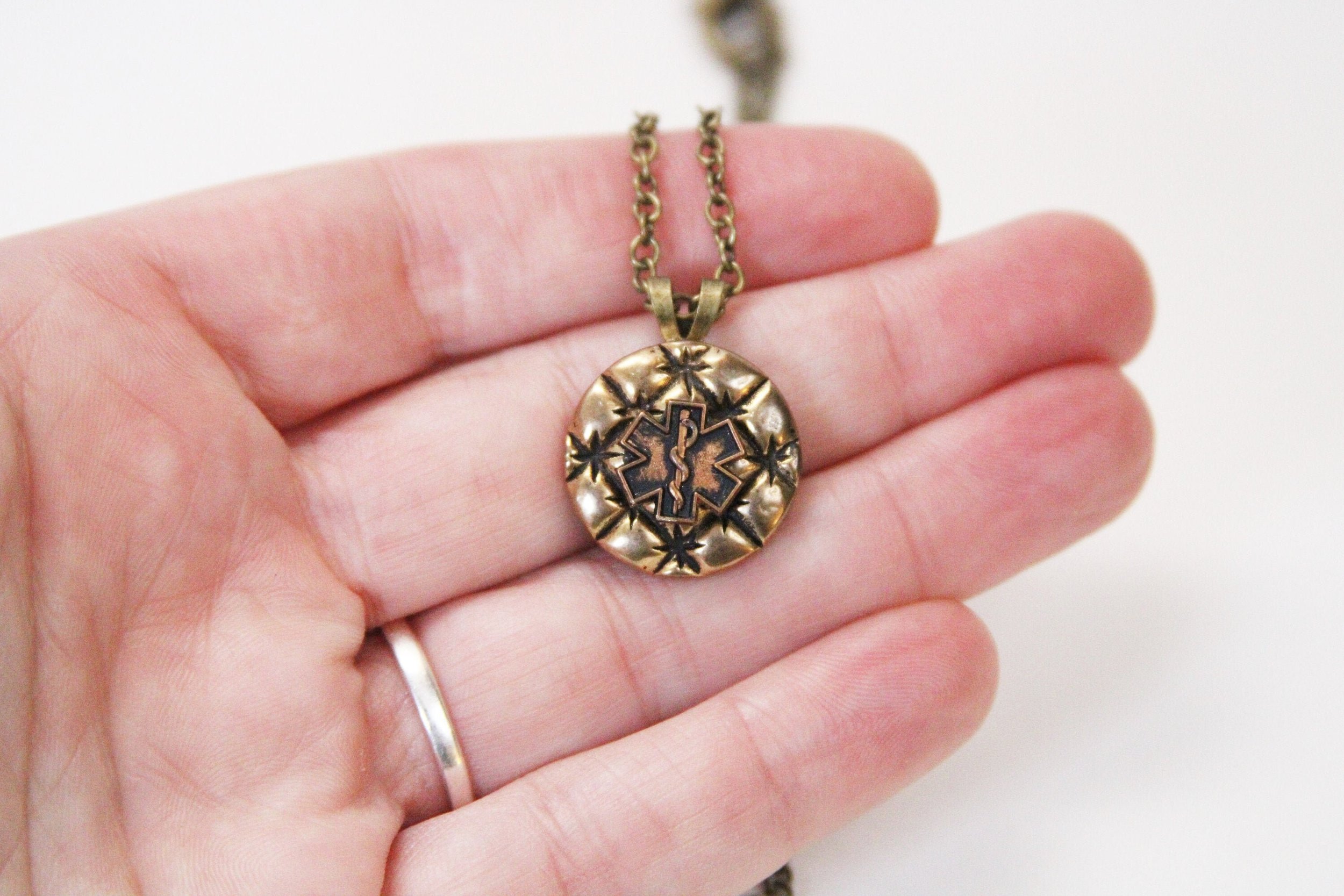 Medic Necklace EMT Medical Pendant