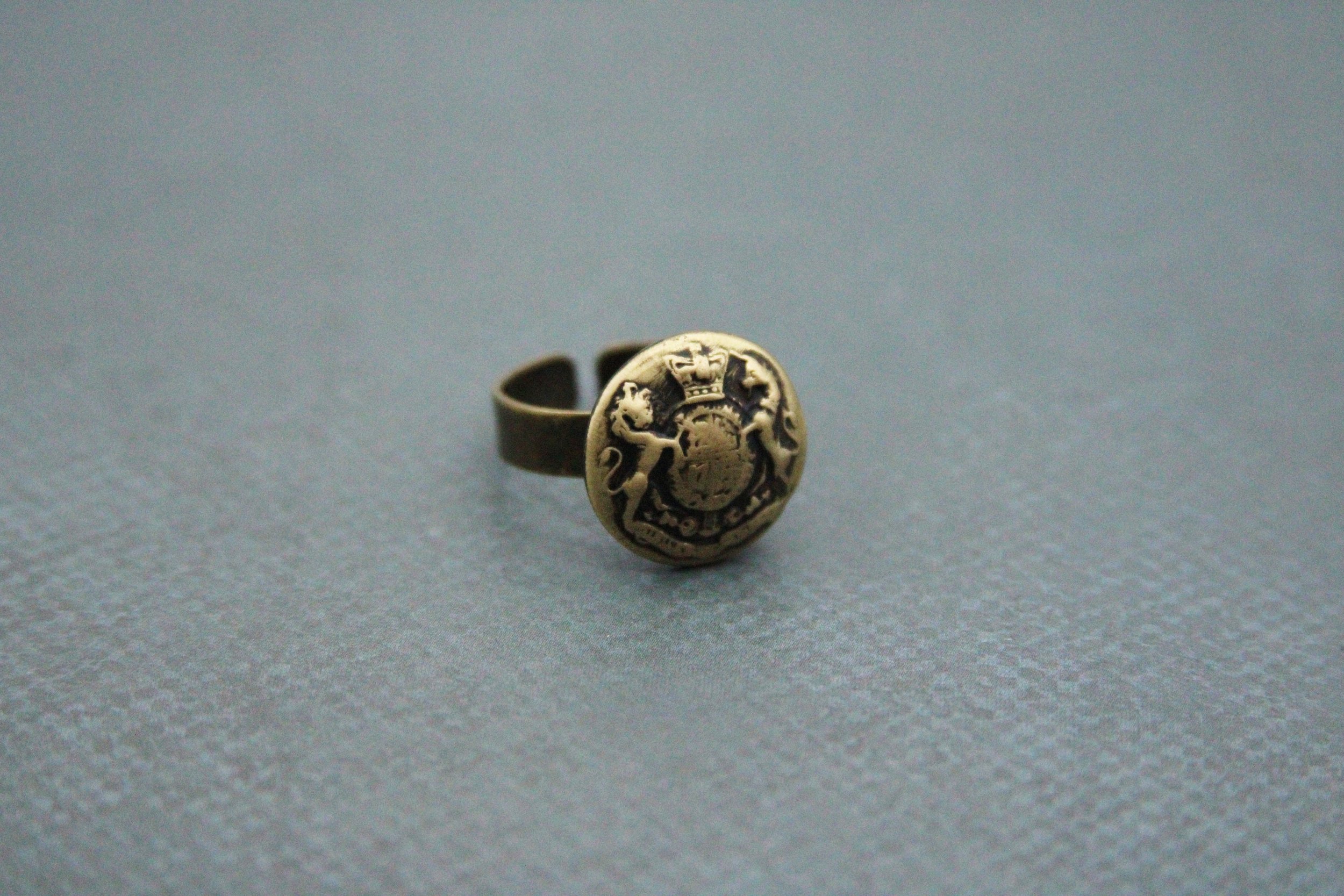 British Military Ring UK Crest Jewelry