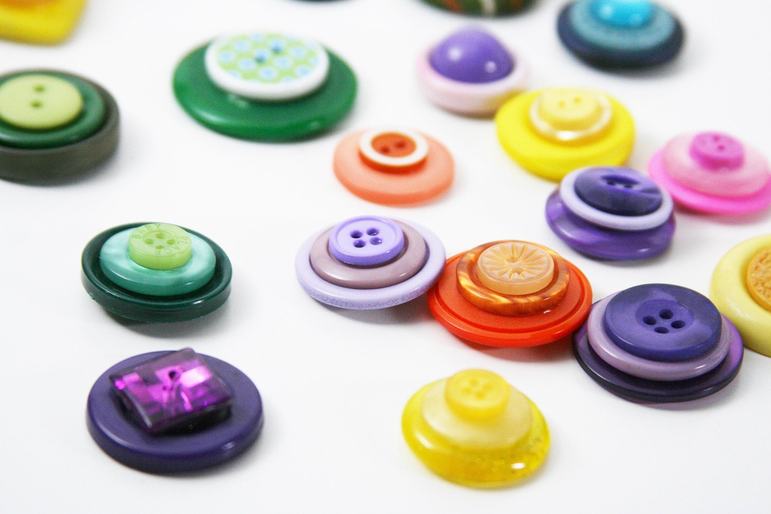 Button Magnets Set of 5 You Choose the Colors! — Angle Ah