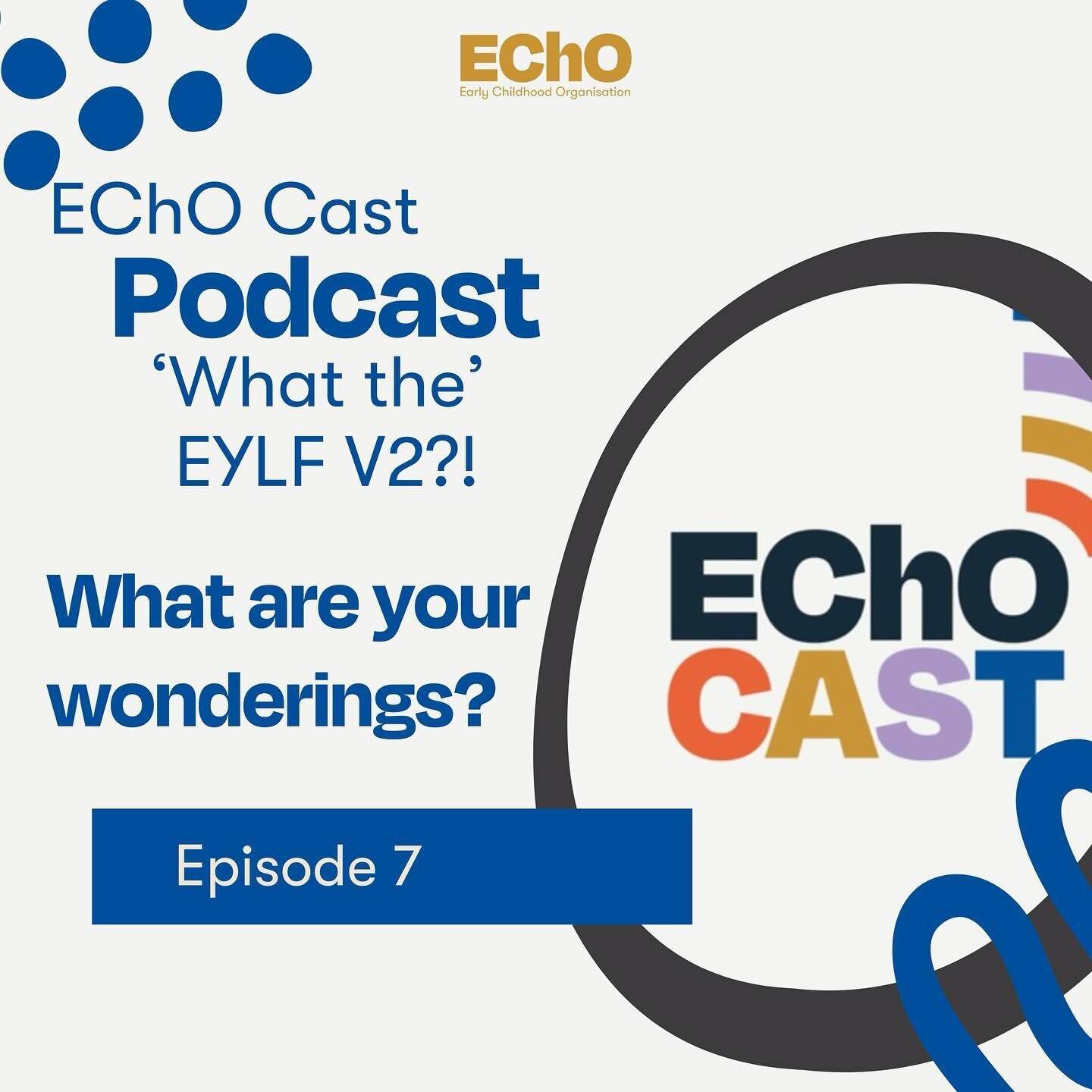 ✨ What are your wonderings? ✨

We are about to record our latest EChOCast Podcast episode titled 'What the EYLF V2?!' and we'd love to make it as relevant and valuable as we can. Tell us! Via comment, dm, email, post to our stories- what are your won