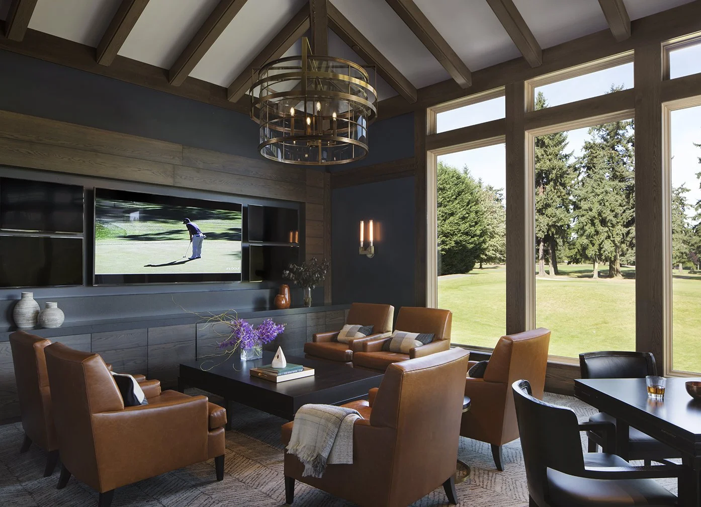 The Overlake Golf Clubhouse, Medina, WA (Amenity Spaces - Men's Lounge) BHD