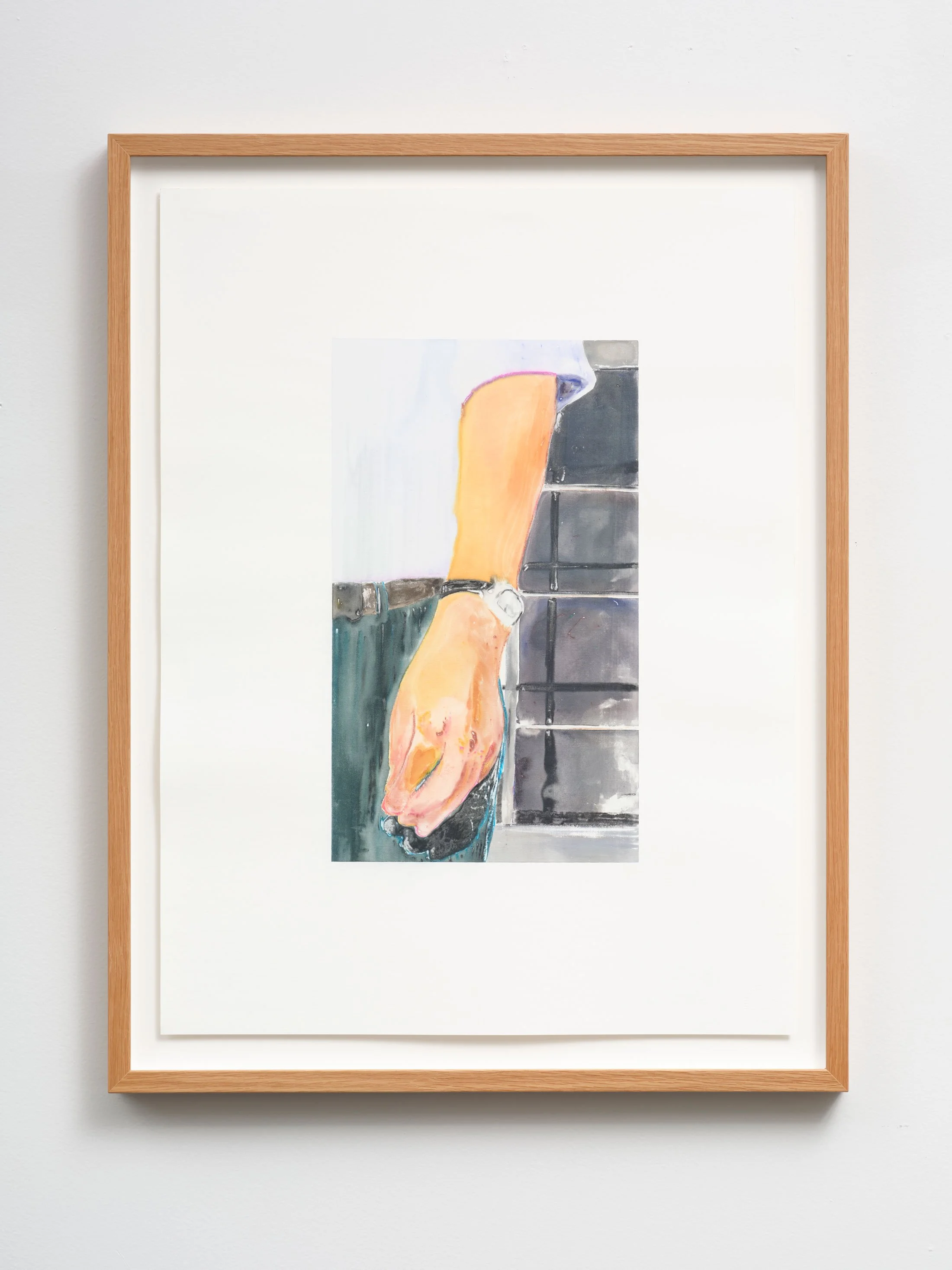 Dries Van Noten Spring 2014 Ready-To-Wear, 2024, silkscreen monotype on Steinbach Paper, 550 x 730mm, edition of 1. 
Photography by Samuel Hartnett.