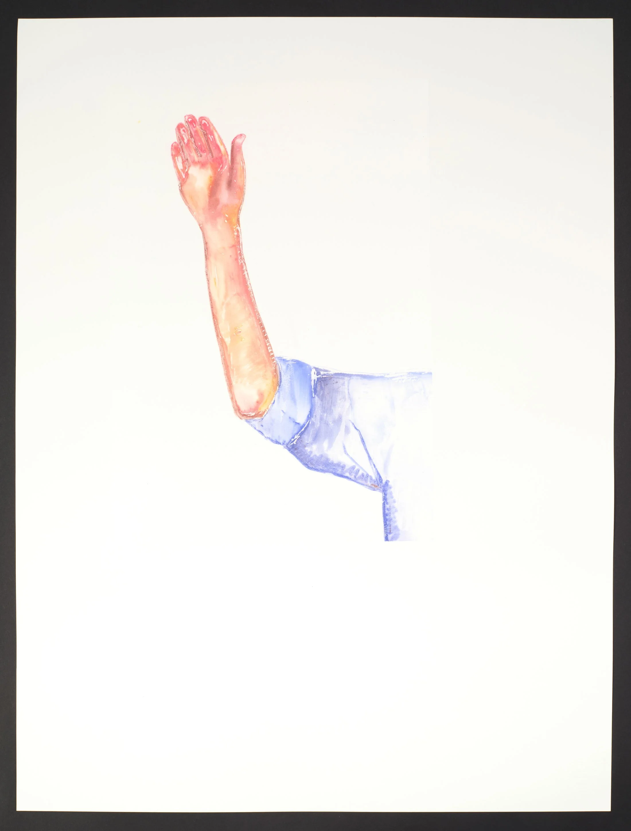 Dries Van Noten Spring 2012 Ready-To-Wear, 2024, silkscreen monotype on Steinbach paper, 550 x 730mm, edition of 1. 
Photography by Samuel Hartnett.