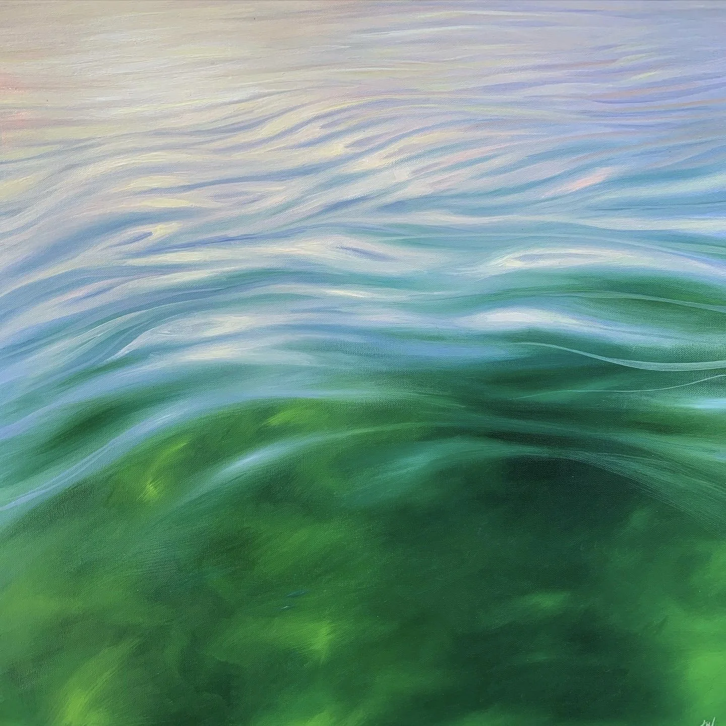 Backcountry, oil on canvas, 20x20in, 2020