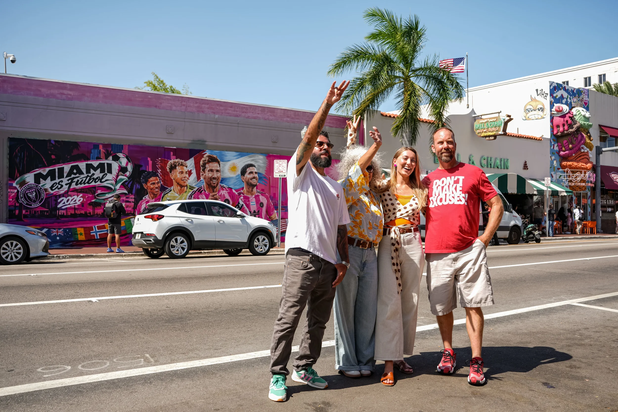 MIAMI ES FUTBOL, Calle Ocho Little Havana, Miami, FL 2026 assisting Disem 305 alongside Siner & Yvonne Schmalbach