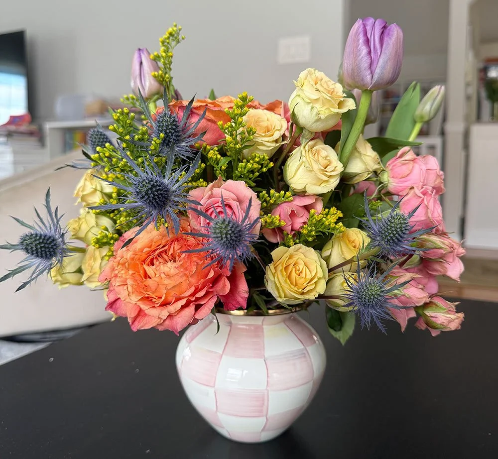 Rosy MacKenzie-Childs Flower Arrangement