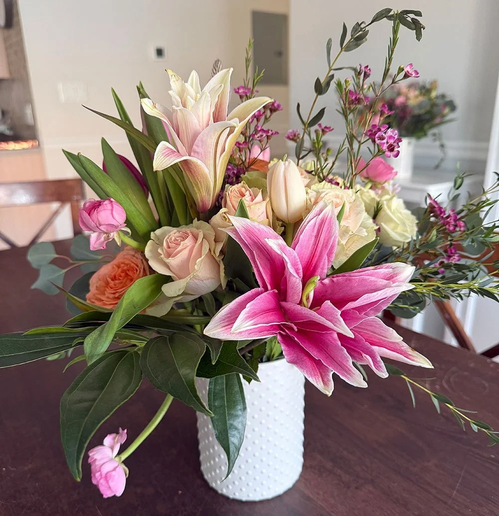 Pink Lily Flower Arrangement