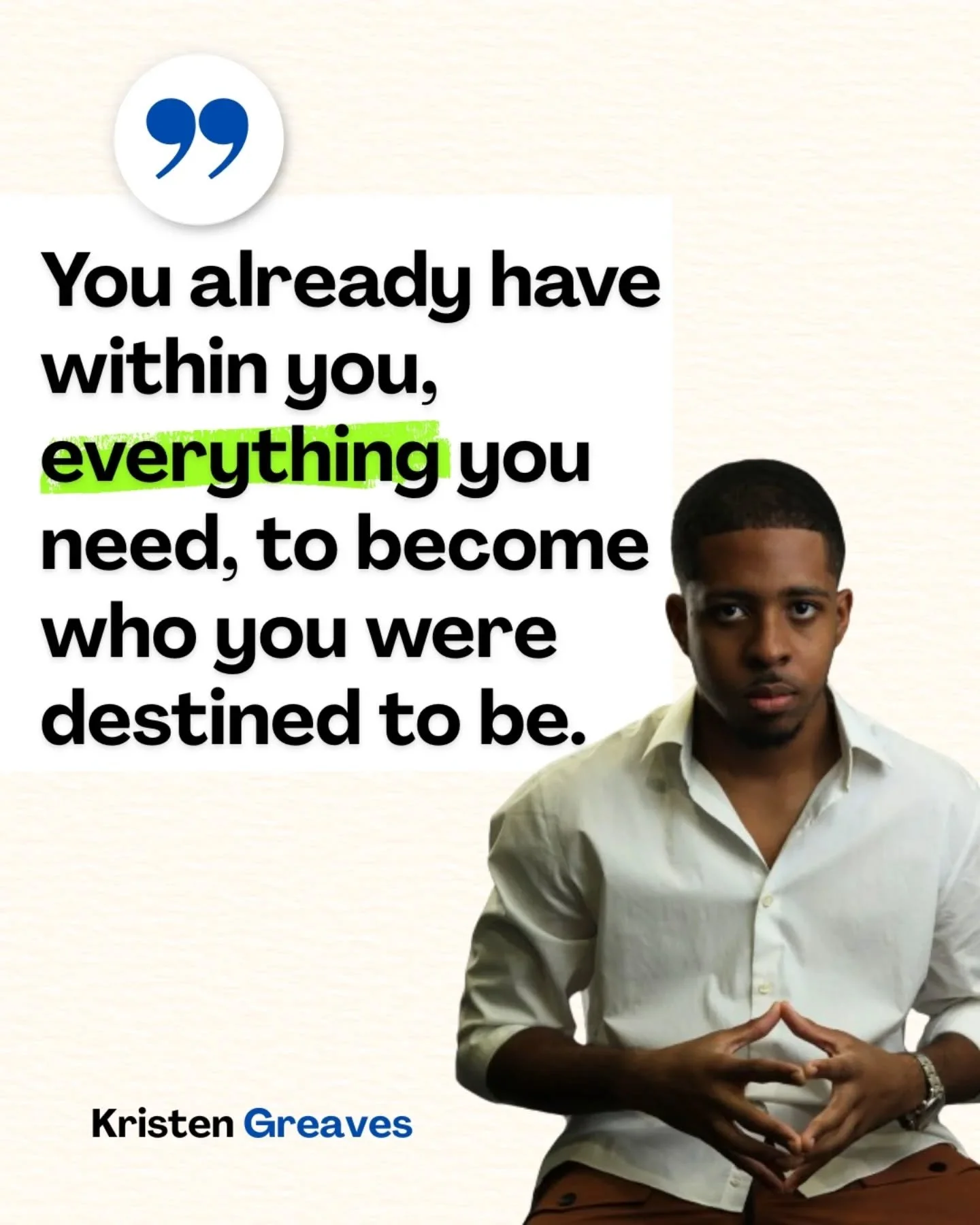 🗣PSA: You already have within you, everything you need to become who you were called to be.
-
Stop waiting on someone else or something else to show up in your life, before you embark on the journey towards who you were made to be.
-
God already equ