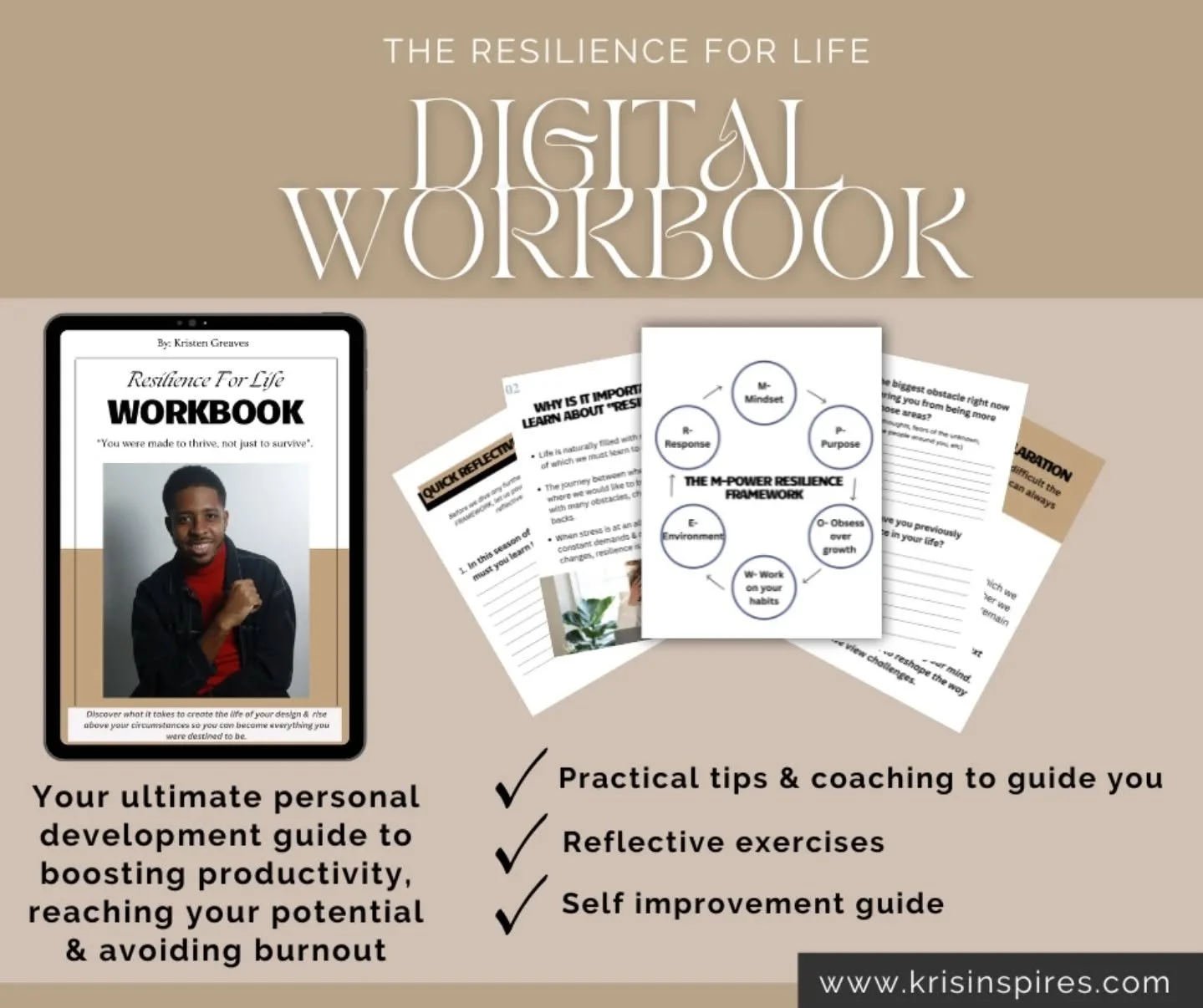 🔥✨️🔆 I'm super excited to let you guys know that my brand new digital downloadable Resilience for Life Workbook is now available.
-
In a world filled with uncertainty, constant changes, and many increasing demands,&nbsp;Resilience For Life&nbsp;is 