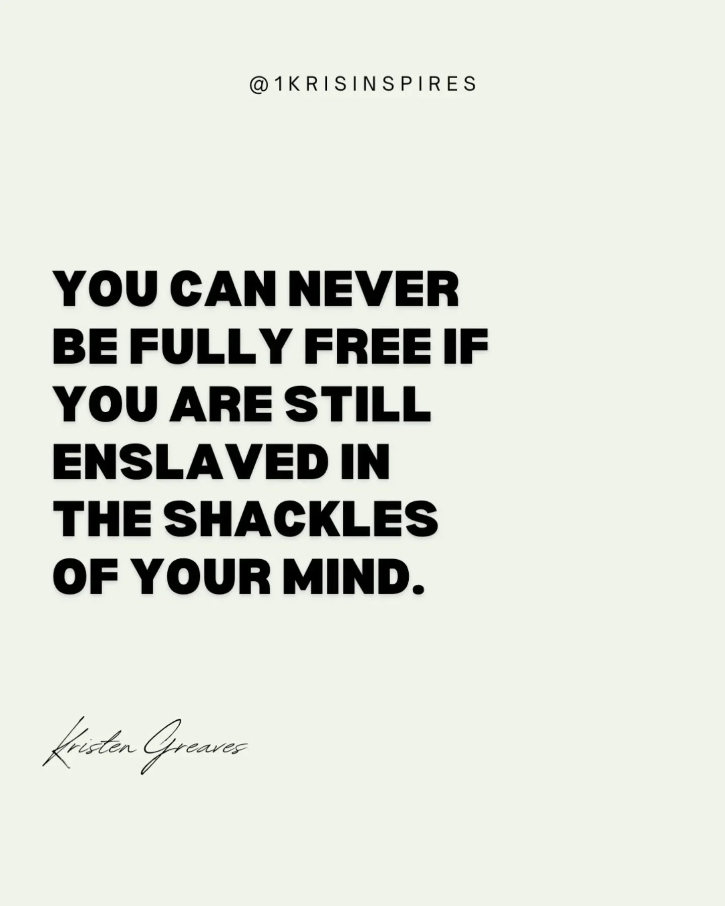 🫢⚡️"The person who is "enslaved" in the shackles of their mind will never be able to find true freedom". 😤This statement is true both emotionally, relationally, financially, spiritually and even professionally.

 True "free