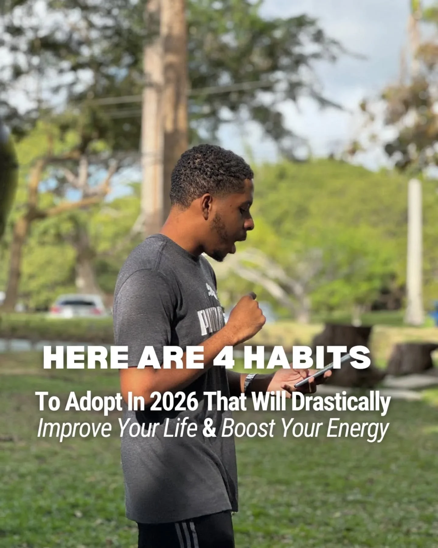 🌏🔥The future you desire is on the otherside of your habits😤.
-
So here are 4 Habits to adopt in 2026 that will help you to create a life full of joy, energy and growth.🔥
-

These are 4 habits I have implemented in my life that have radically chan