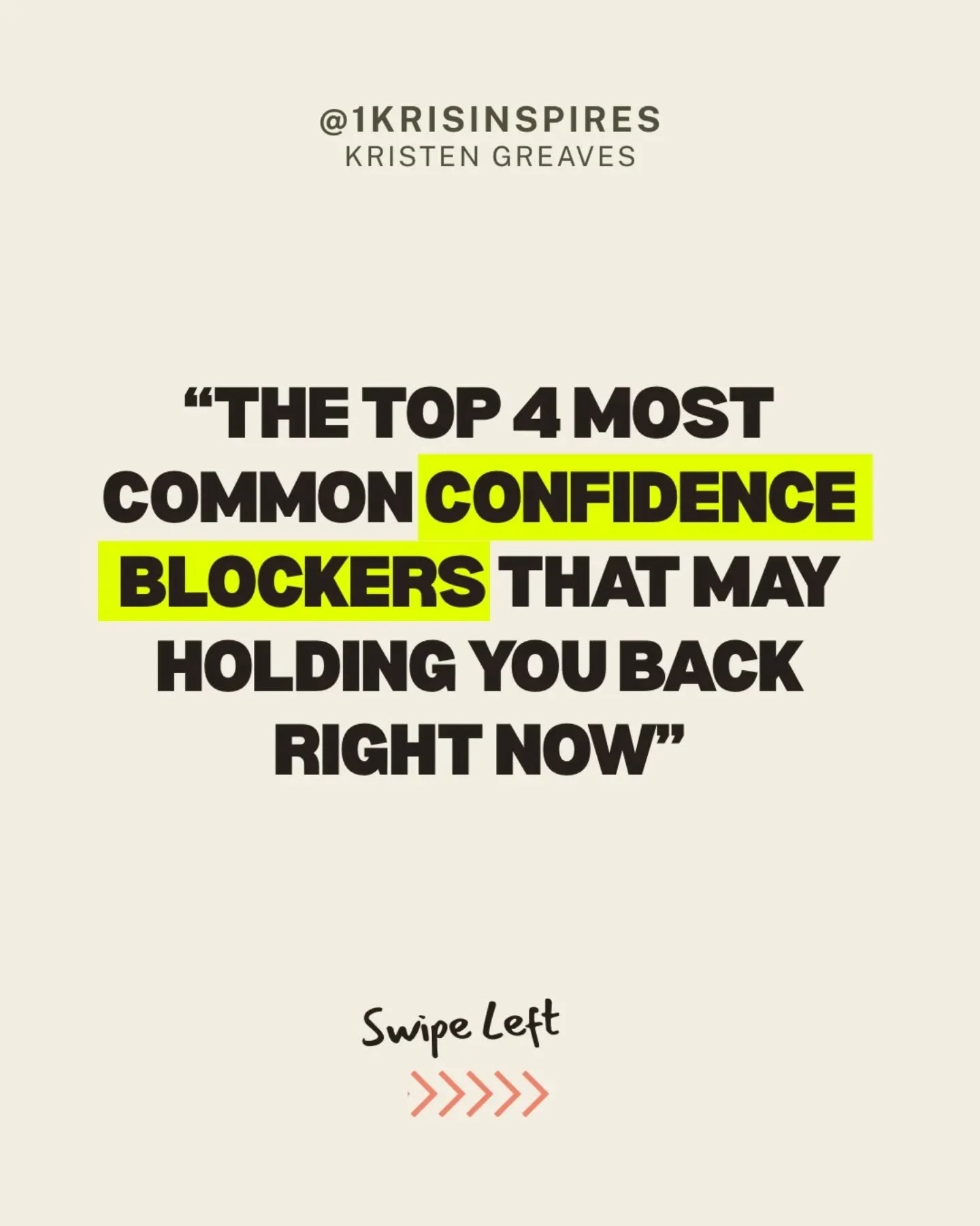 📌Here are the top 4 confidence blockers which may be holding you back right now.
-
If any of these resonated with you, let me know down below in the comments so we can support each other.

#Krisinspires #coach #confidence #growth #selfimprovement