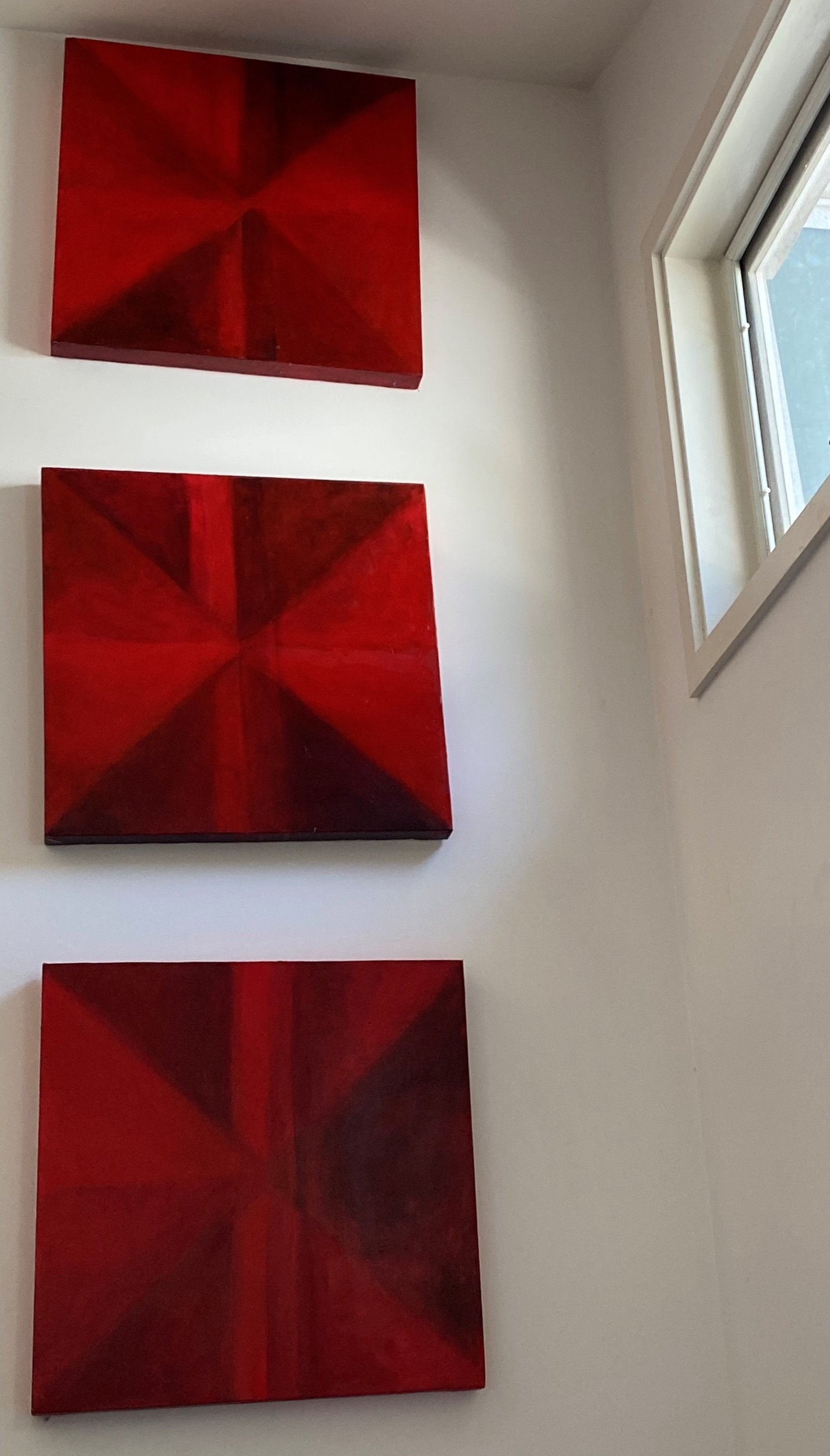 Red perspective I, II and III  2006-7 (artists collection) 