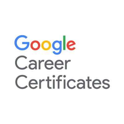 Google Career Certificates logo on a white background.