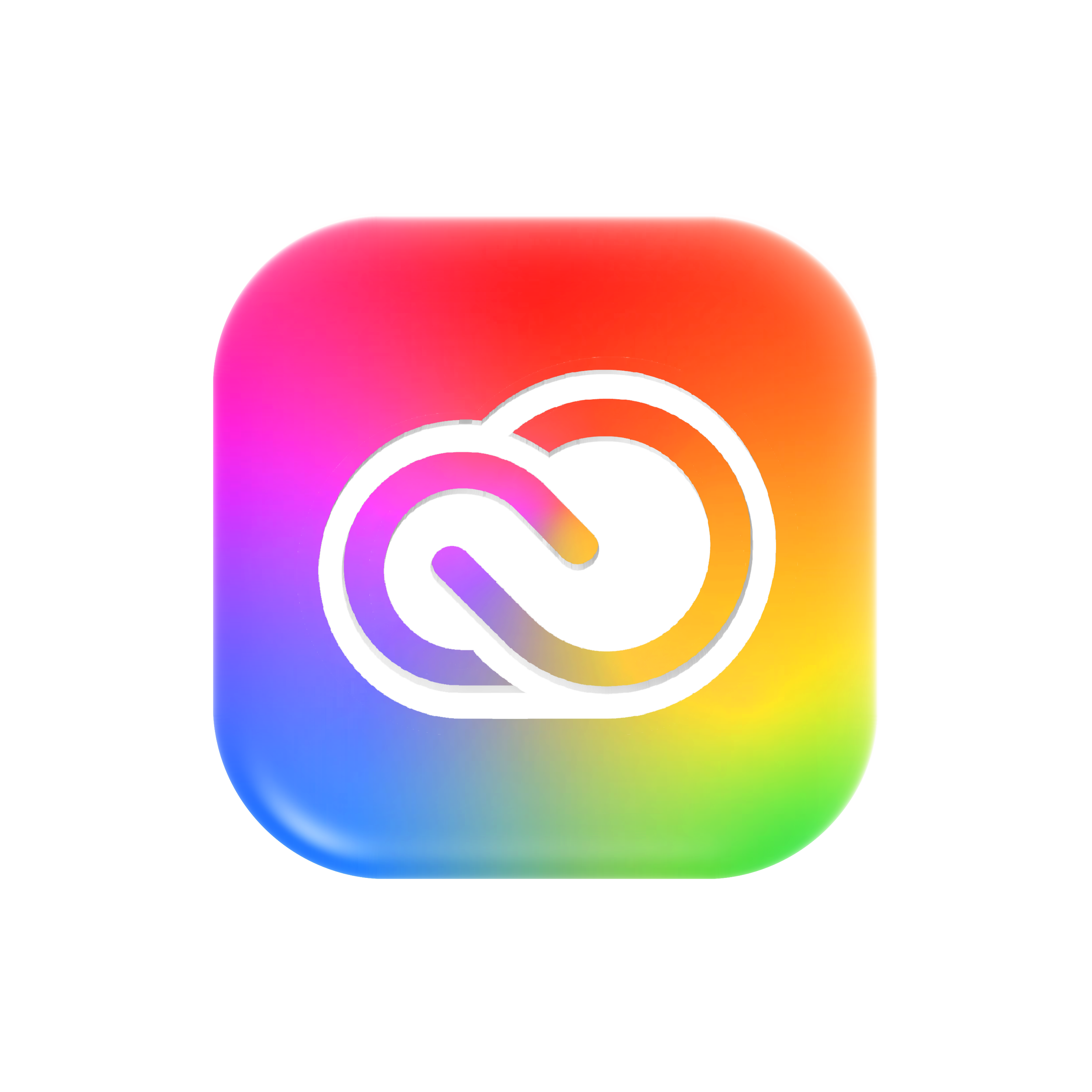 Colorful background with a stylized Wi-Fi signal icon in the center, featuring a rainbow gradient.
