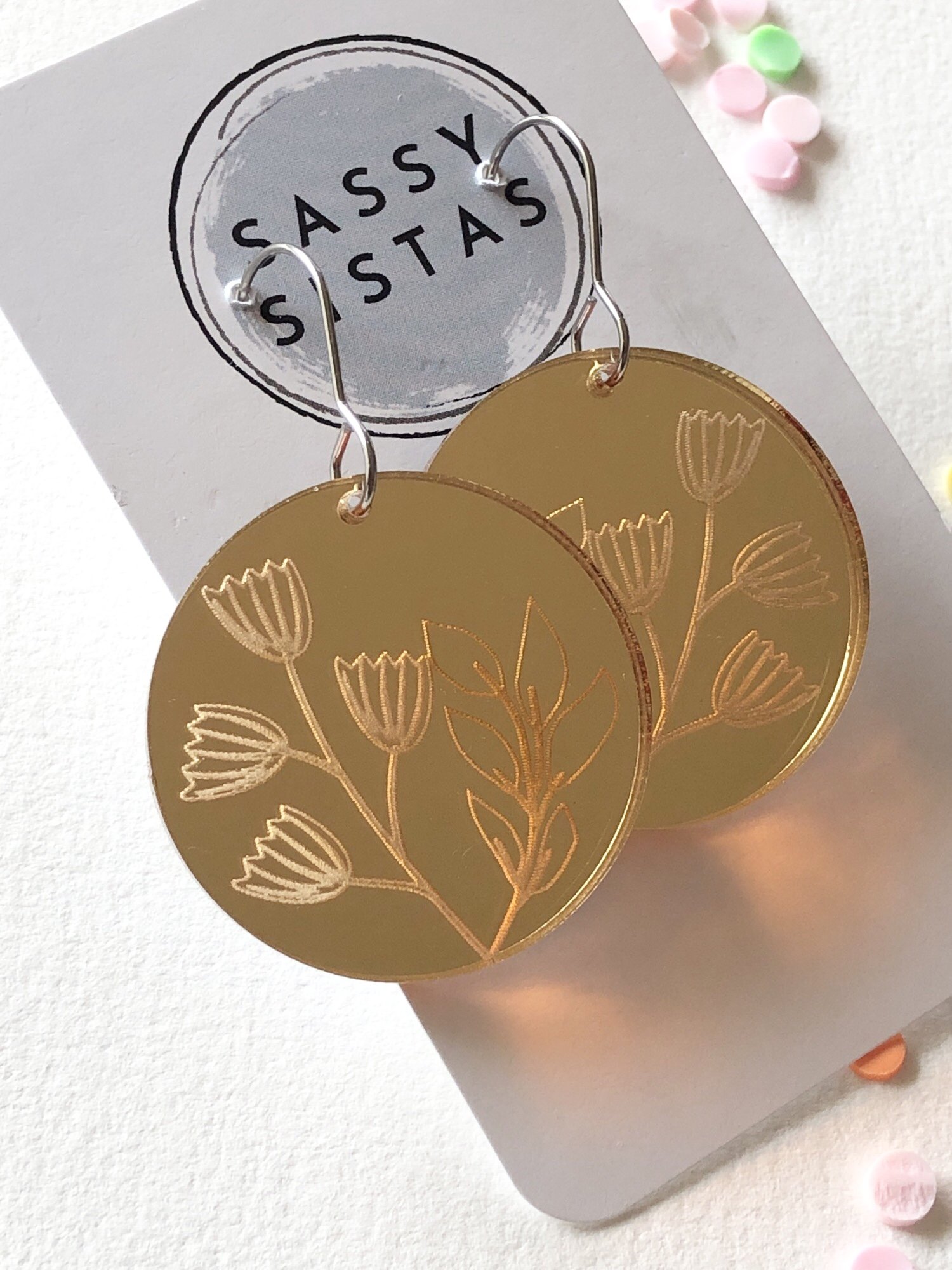 Gold Mirror Florals!