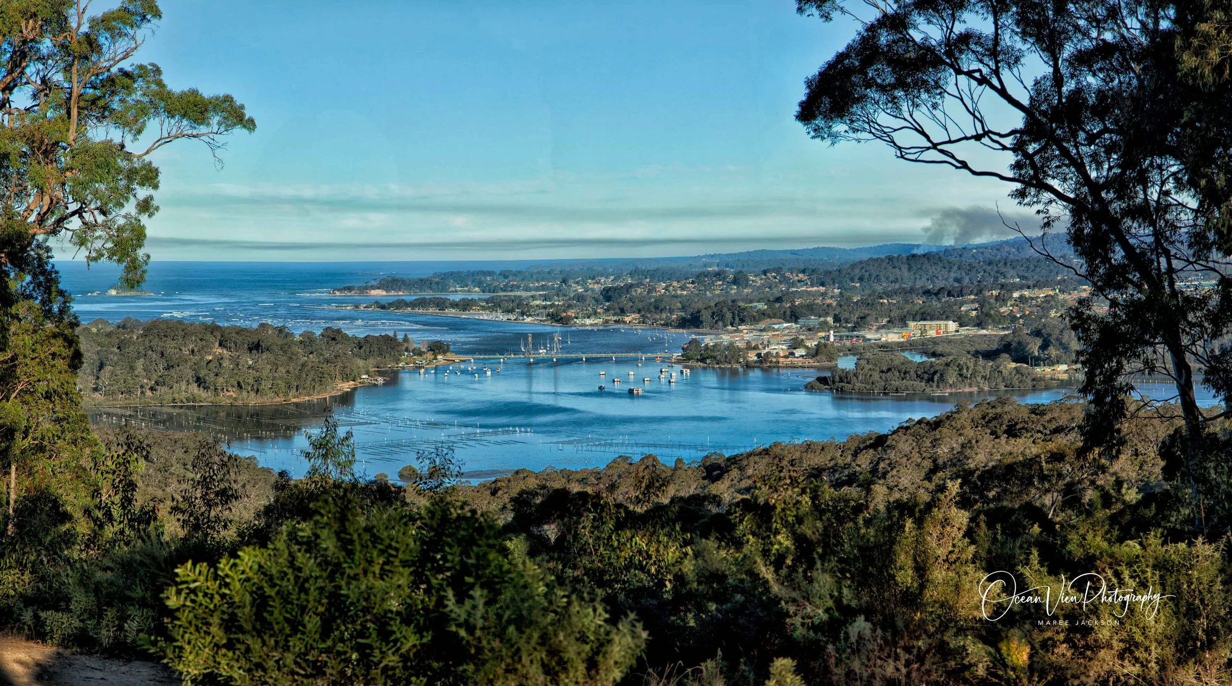 Batemans Bay NSW with old bridge