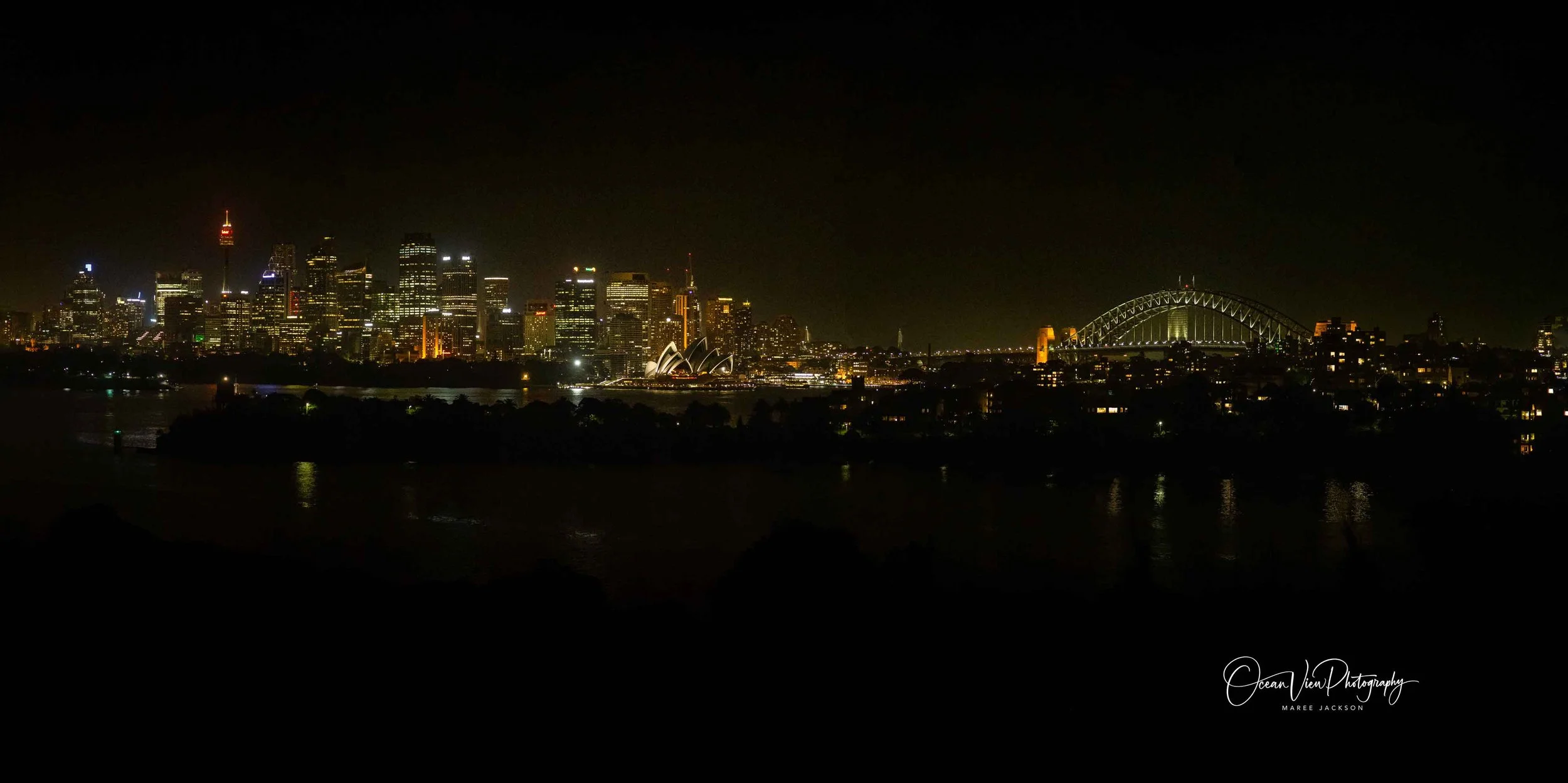 Sydney Harbour - Night scape of harbour