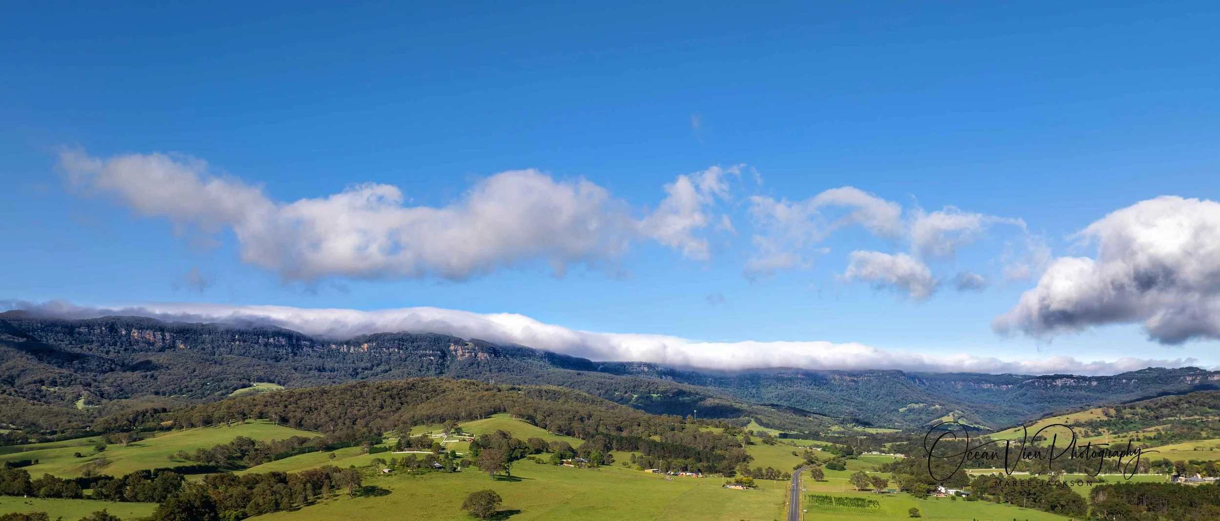 Hills with rolling clouds - Albion Park NSW