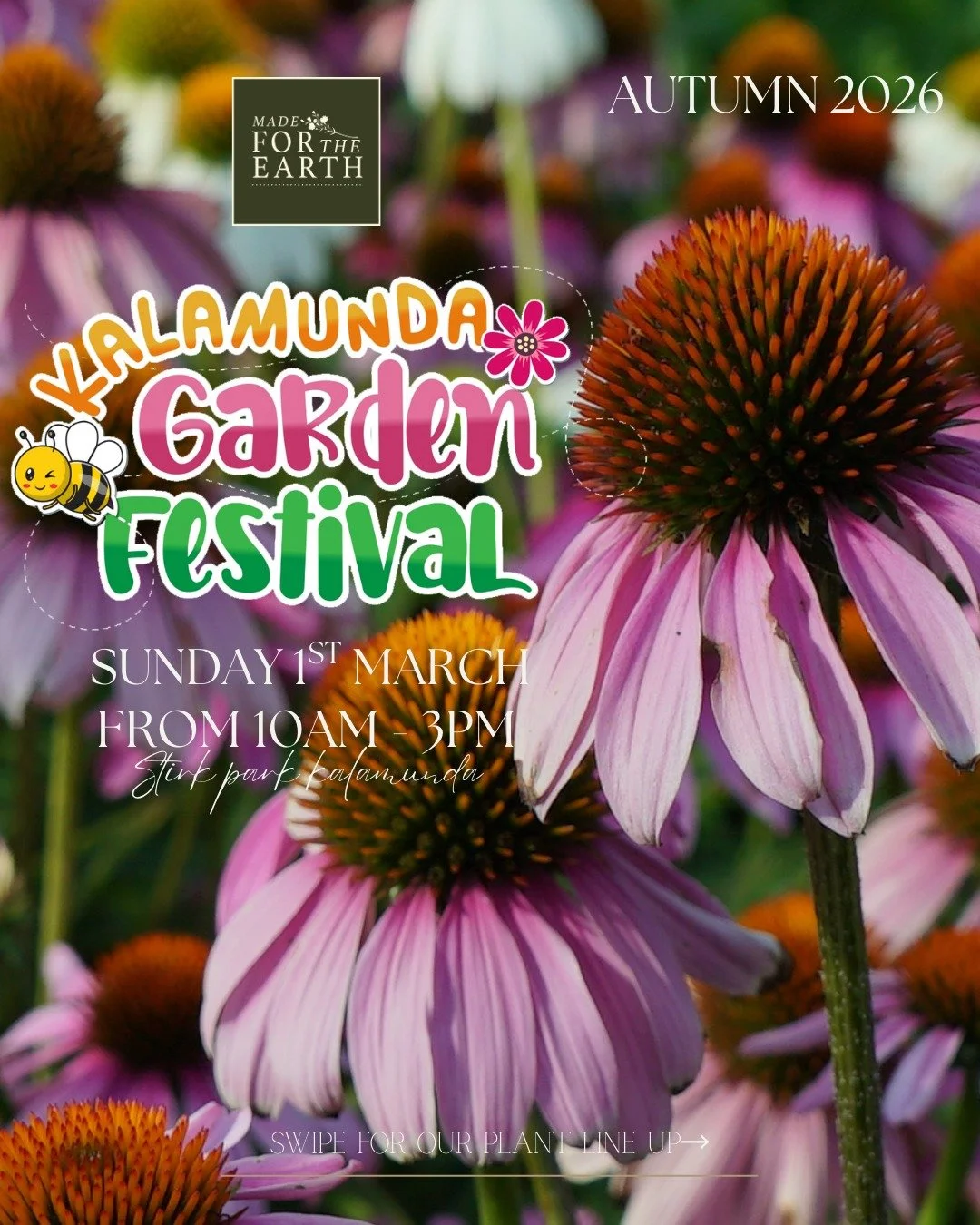 🌿 @kalamundagardenfestival 
Sunday, 1st March 2026 at Stirk Park 🌿

We&rsquo;re so excited to be part of the Kalamunda Garden Festival once again, a beautiful community event celebrating all things gardening, plants, and nature 🌸💚

Held in the he