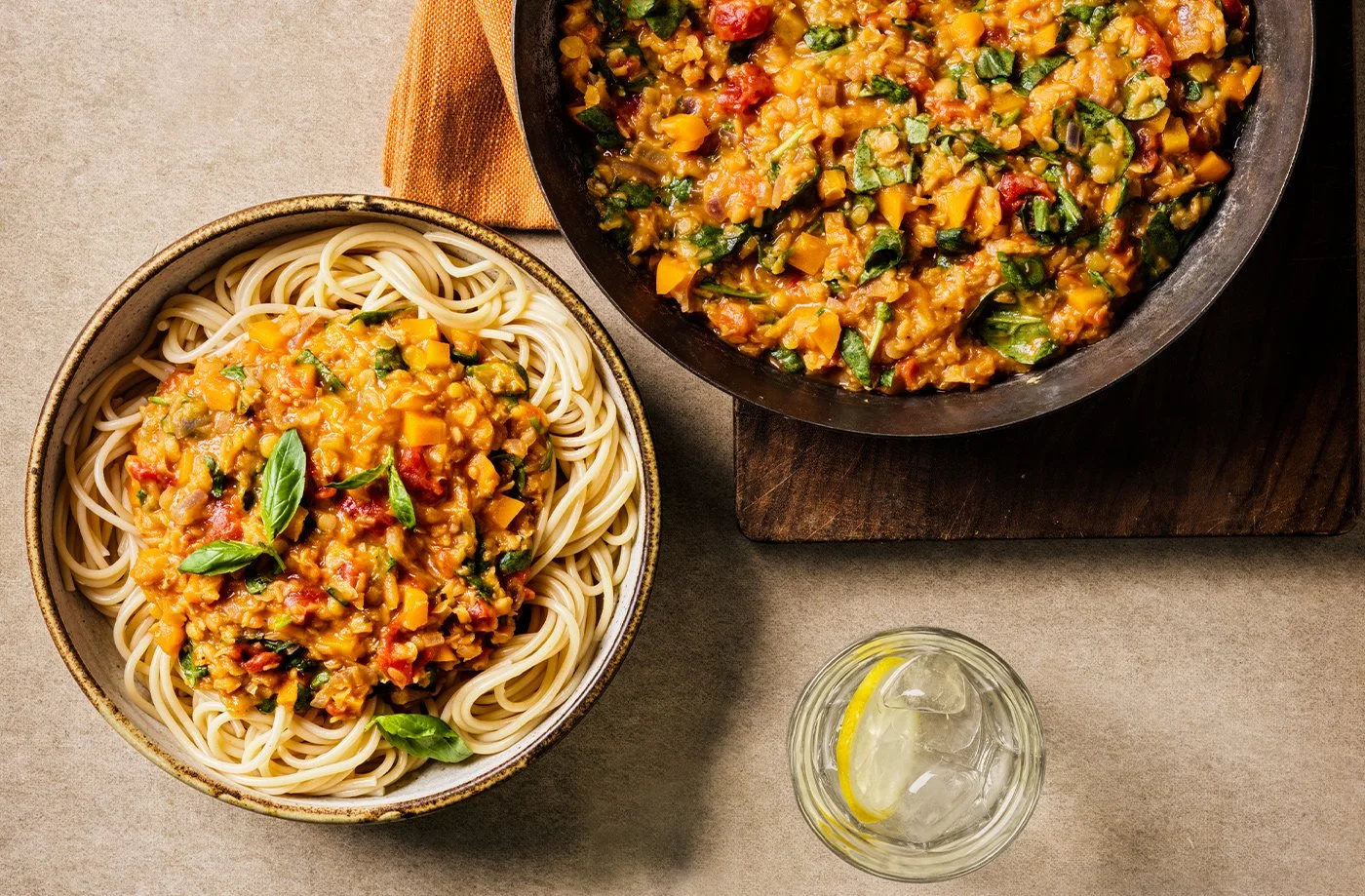 Veg and lentil ragu (11+ plant foods)