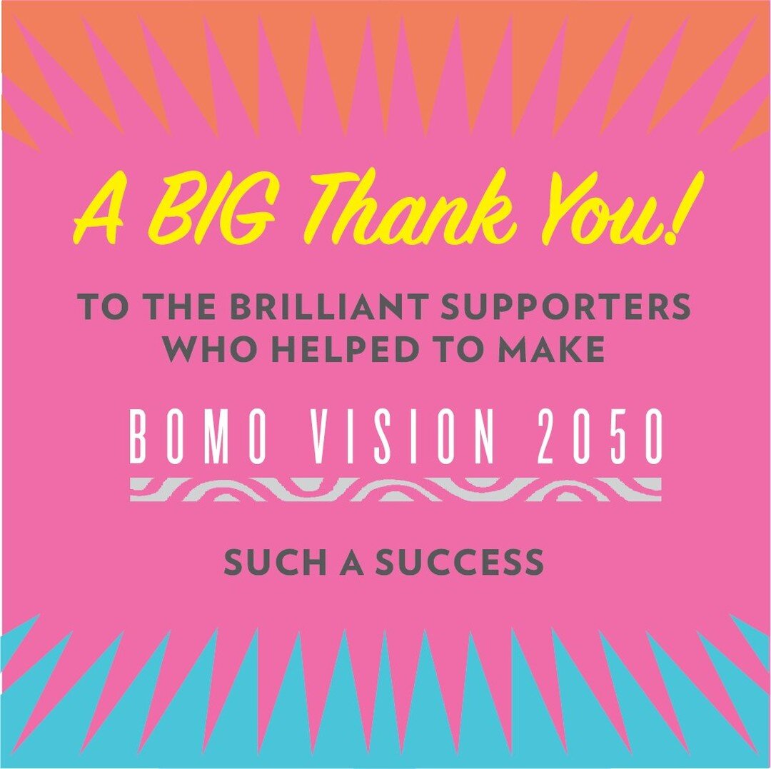 🤩 Bomo Vision 2050 🤩 
It took some planning, but what a day it turned out to be 👍

So we'd like to send  a final but very sincere thanks out to all of the legends who helped to to make the Vision days so brilliant.  So a big shoutout to Building B