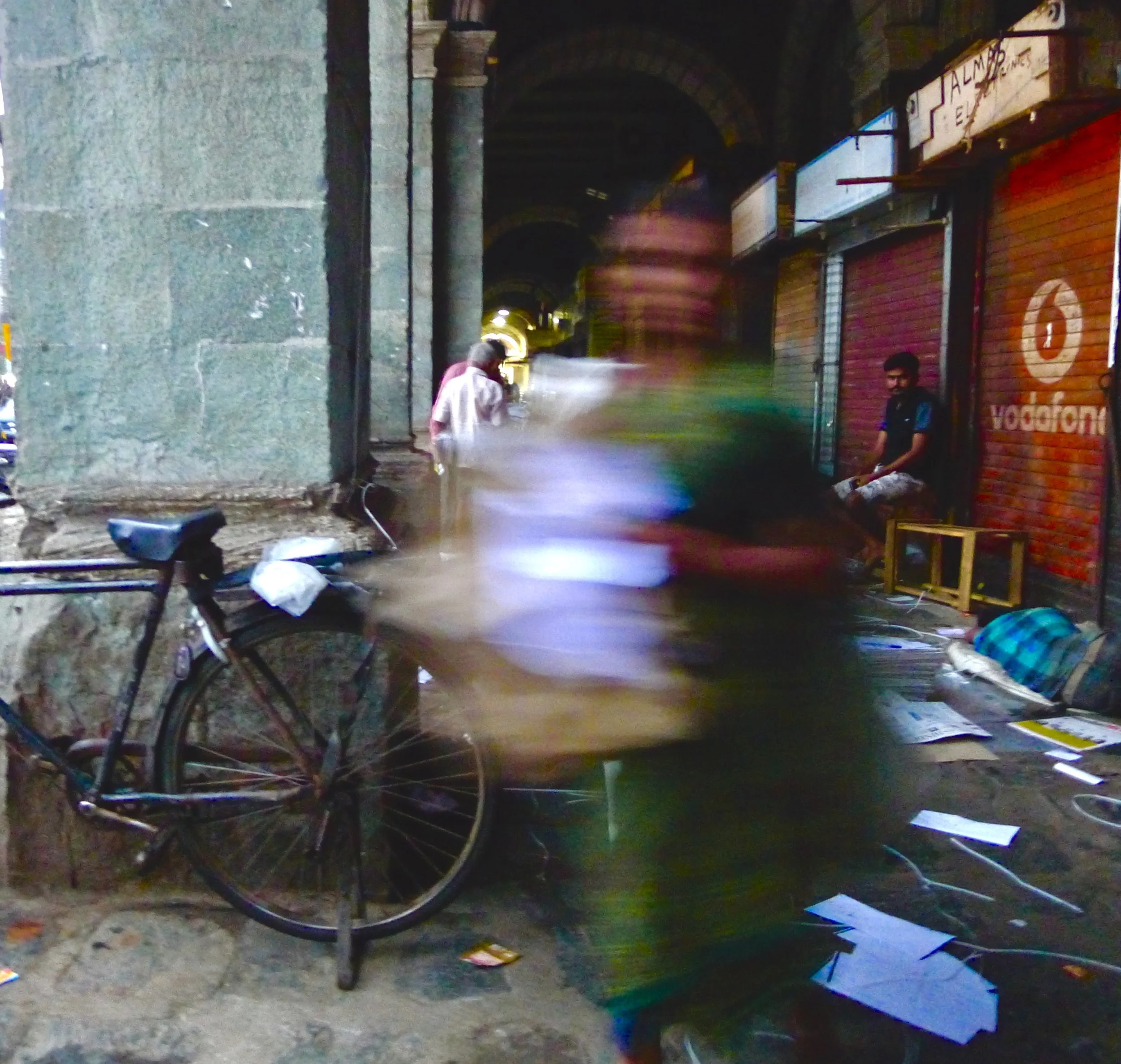 MUMBAI: green sari in the early morning