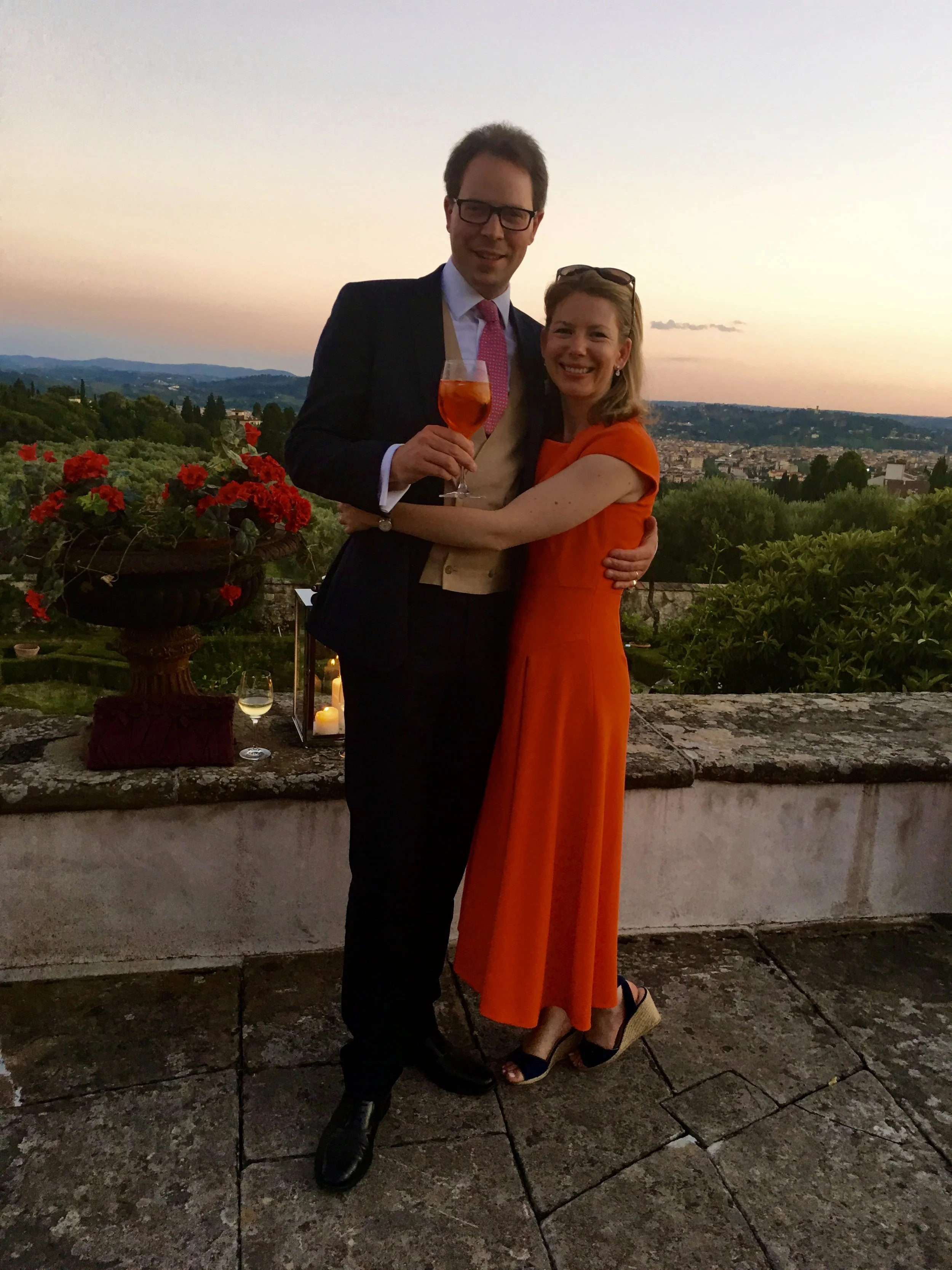 FLORENCE: Dress the colour of Aperol