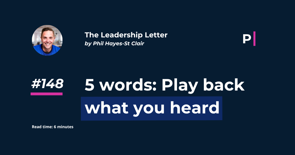 Play back what you heard