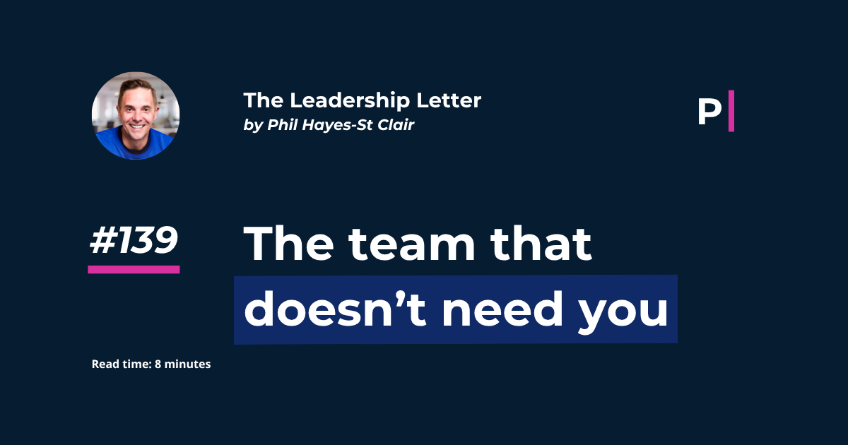 The team that doesn't need you