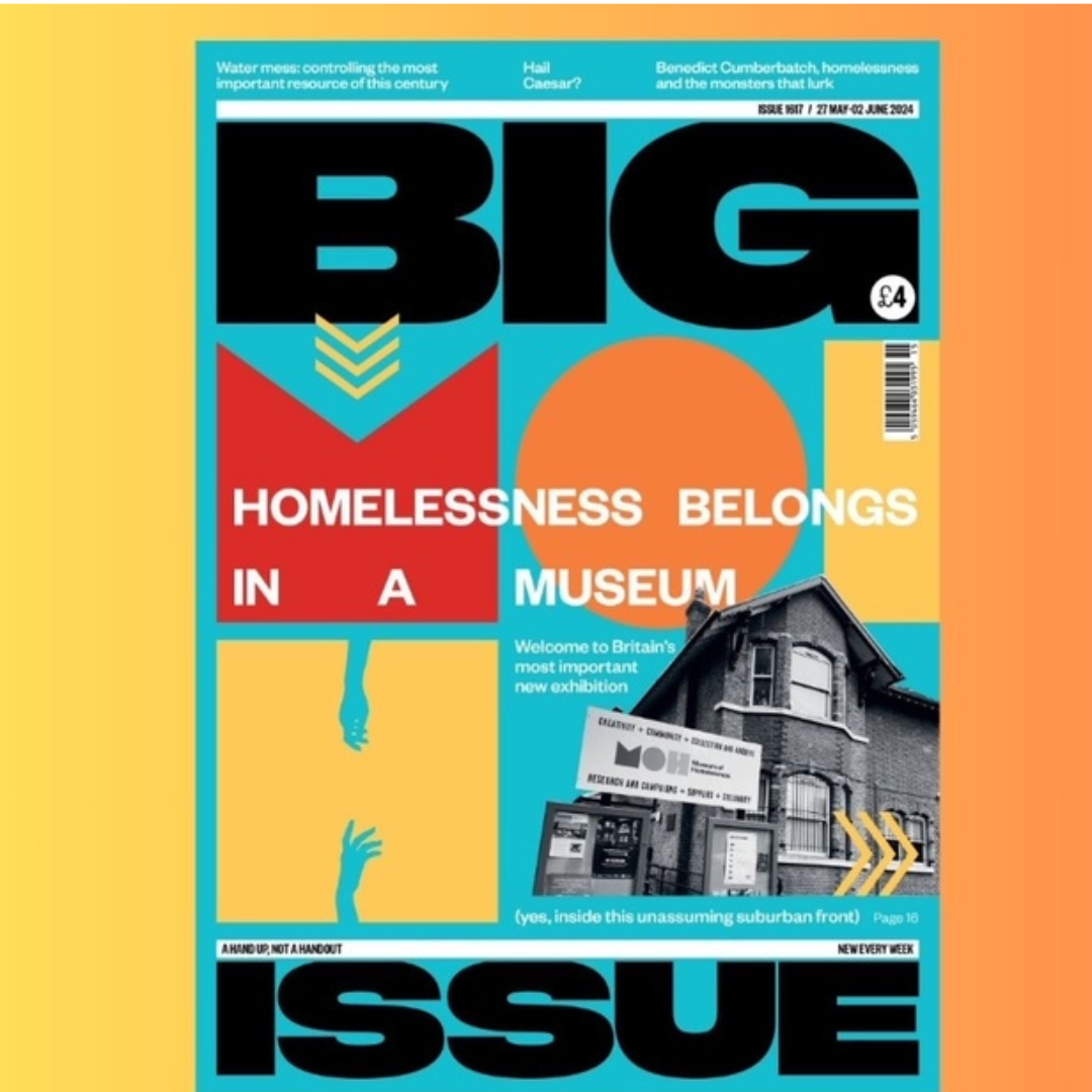 Screenshot of the Big Issue cover