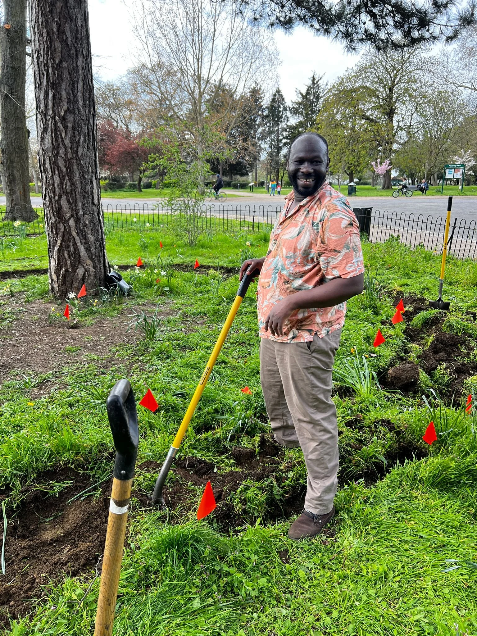 Andrew digs the path.jpg