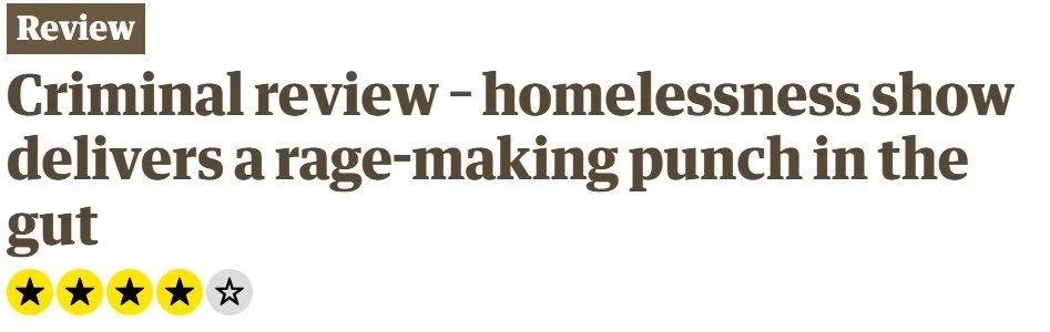 Headline image from Cath Slessor's exhibition review of Criminal