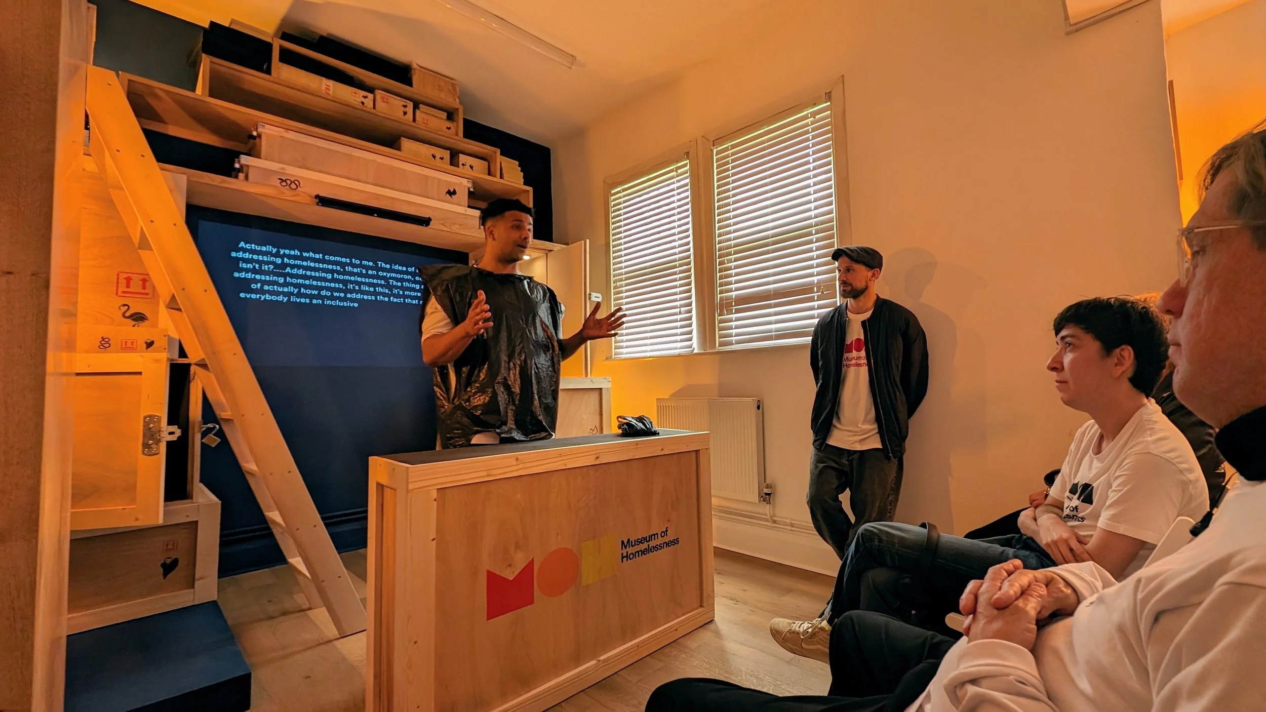 Lewis shares collection items in How to Survive the Apocalypse
