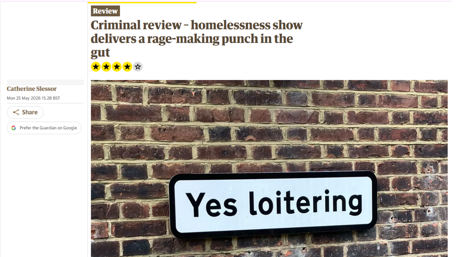 Thumbnail of the Guardian review 