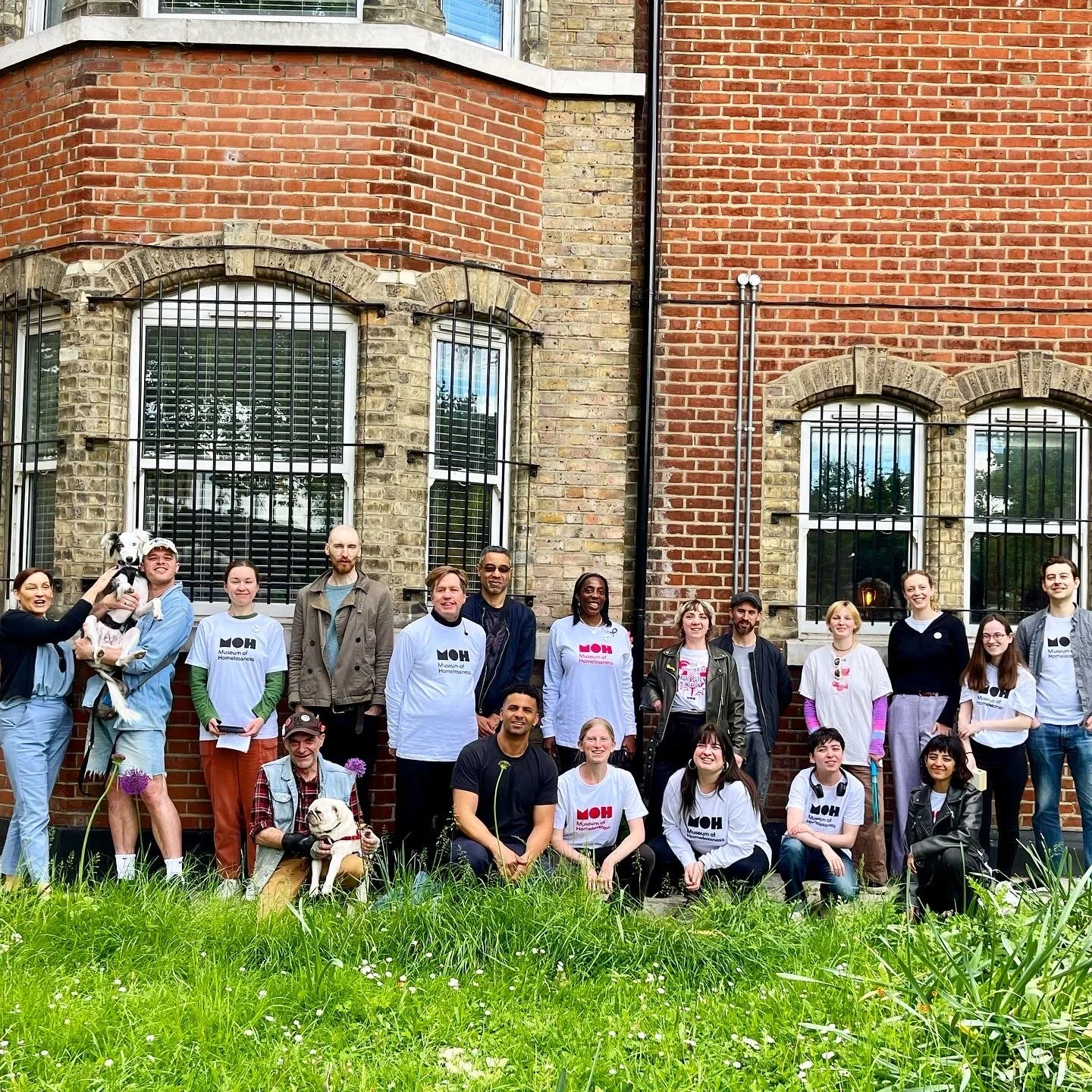 Museum of Homelessness crew in front of the museum building