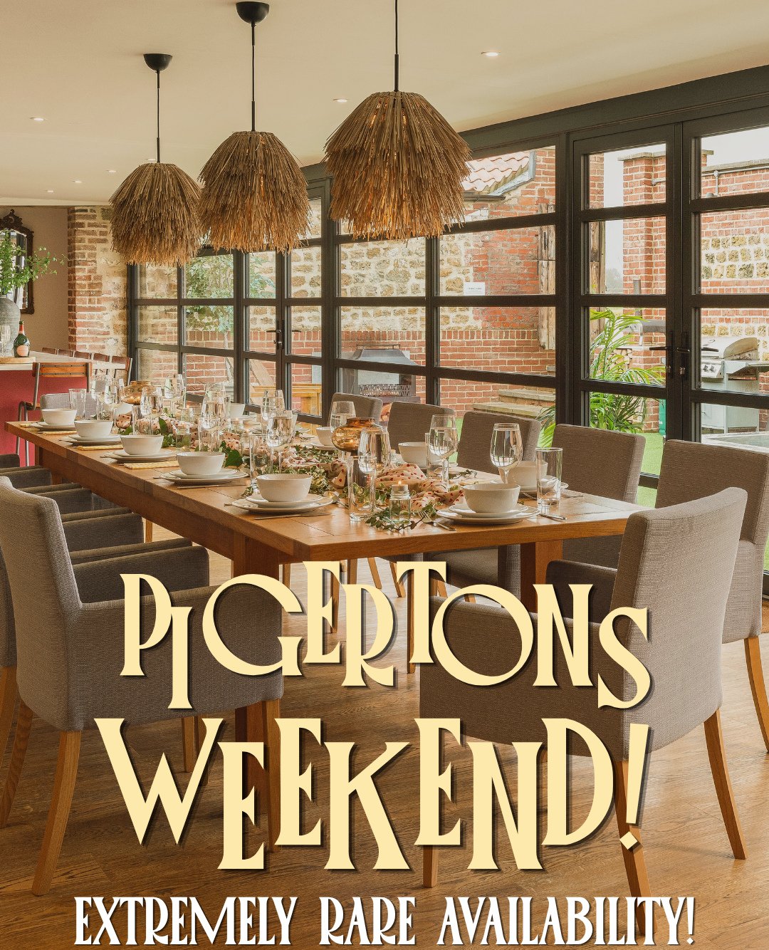 Still available. ⁠
This one is perfect for the last minute adventure seekers. It still amazes me how some guests are enquiring about a weekend away in 2029 and others are like - ummmm there is 20 of us, do you have anything next weekend! ⁠
⁠
Well thi