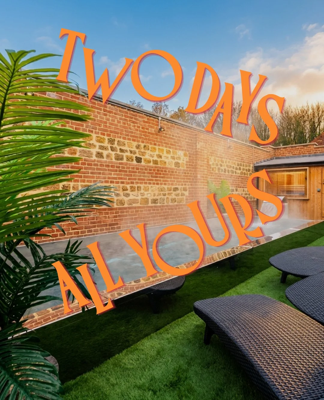 THIS is what I&rsquo;m talking about, besties!⁠
⁠
Not a basic beige hotel with squeaky single beds and a &pound;15 continental breakfast. Absolutely not.⁠
⁠
When we say 2 nights at the estate, we mean THIS: leather loungers, pool table battles, wavy 