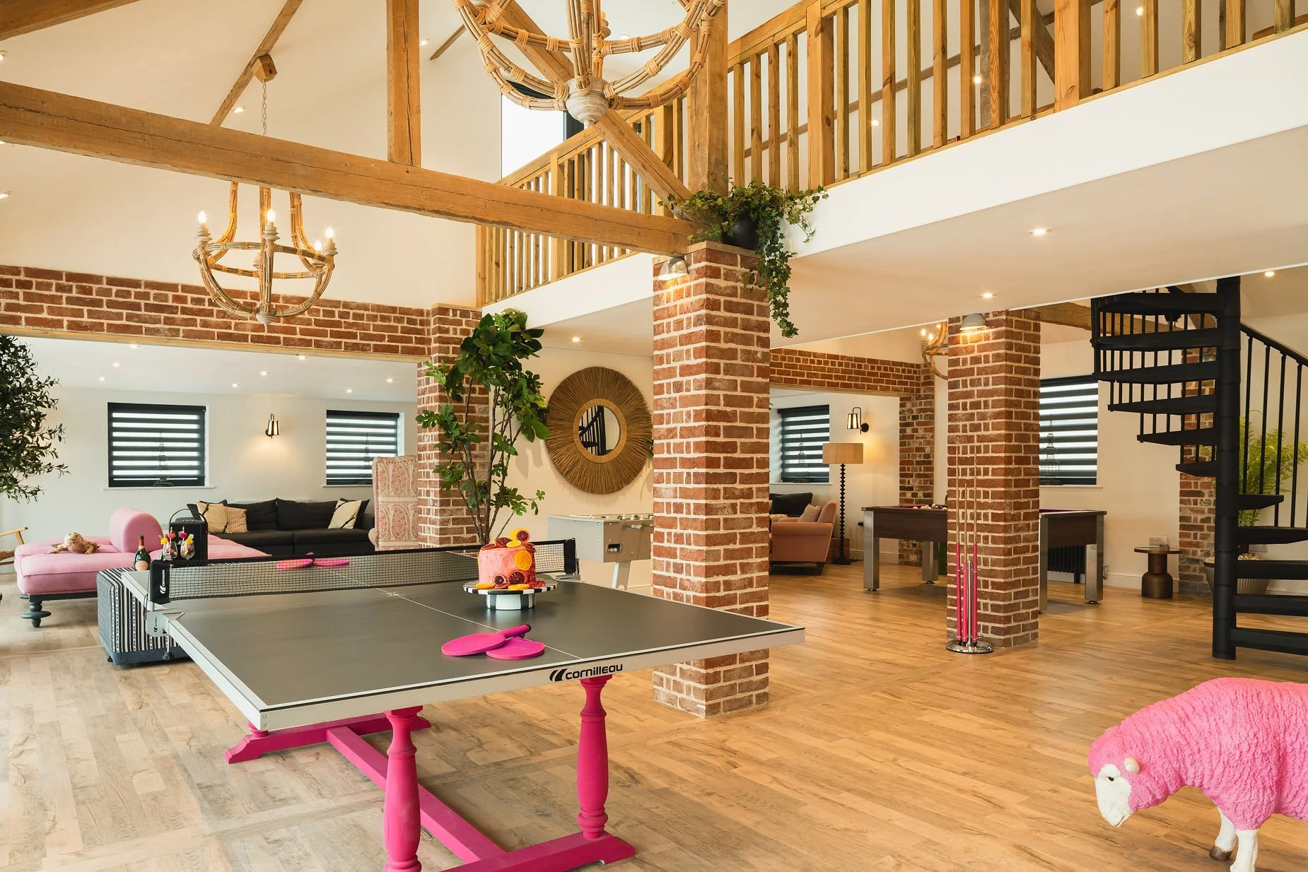 Games room at Hesdin Estate