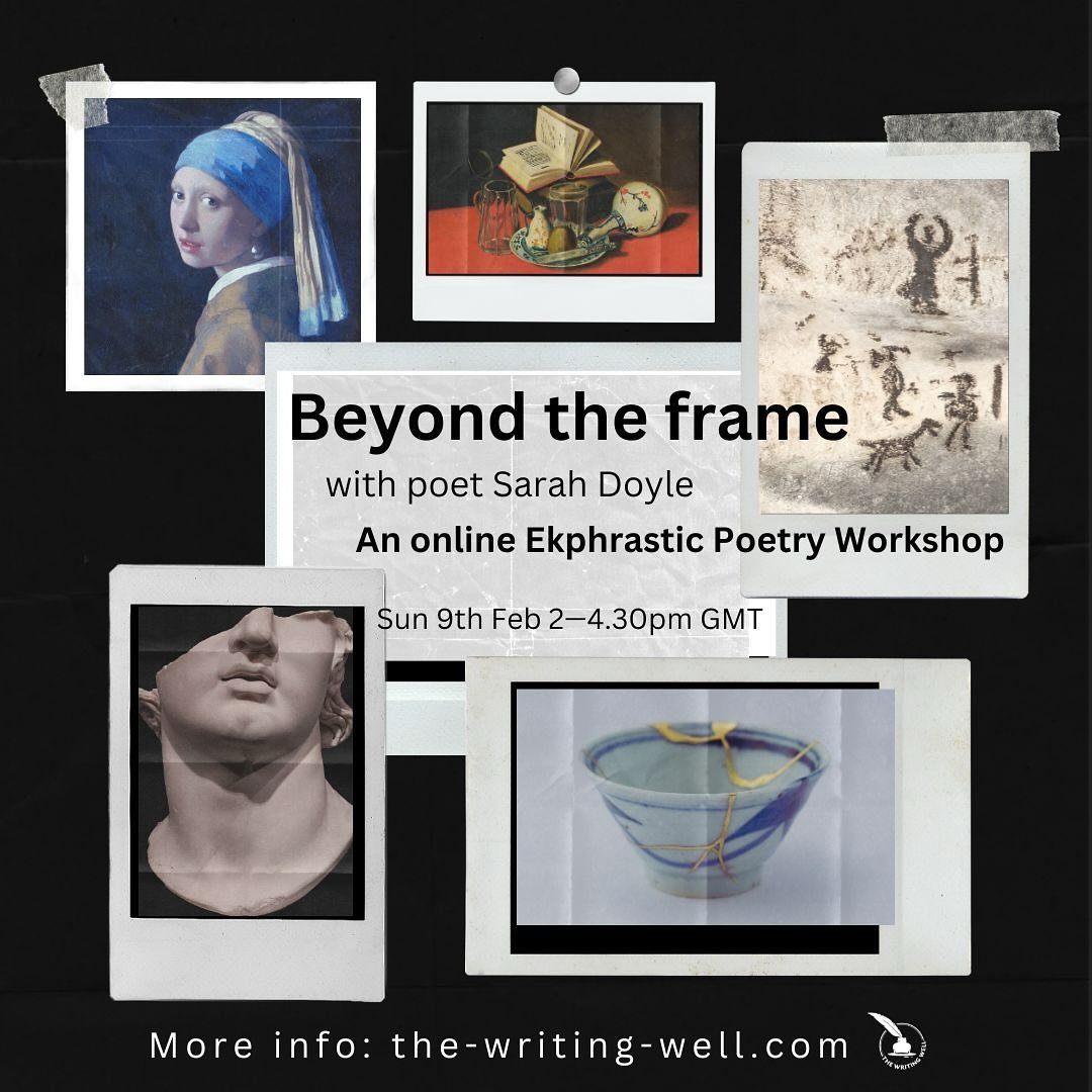 Join poet Sarah Doyle on Sunday 9th February for one of her ever-popular ekphrastic* poetry workshops. *Booking link in bio* 

&ldquo;The poem that merely replicates the painting (or other visual work) seems flat indeed. It should add something in it
