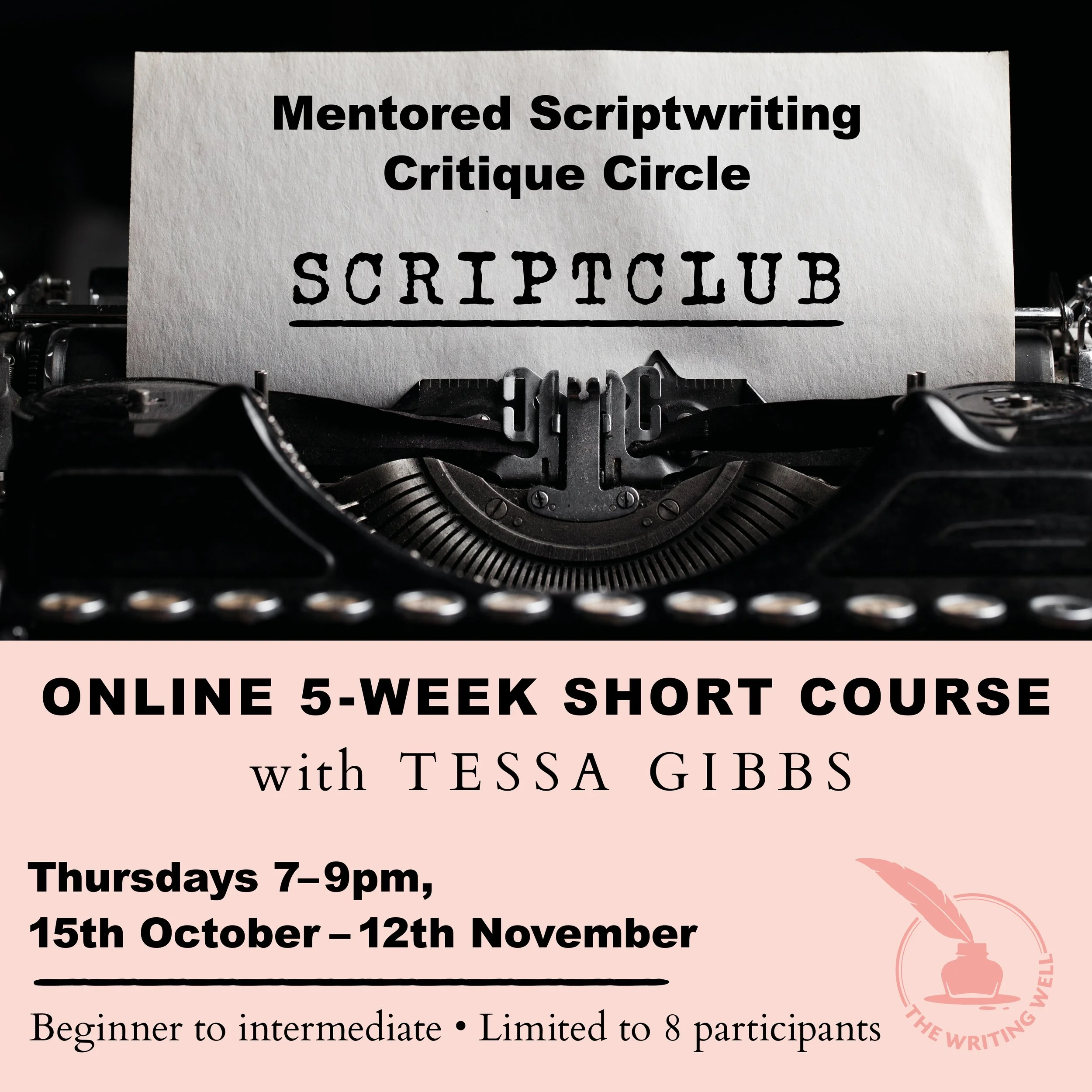 SCRIPTCLUB | mentored scriptwriting critique circle | Thursday 15th October–12th November | 7–9pm UK