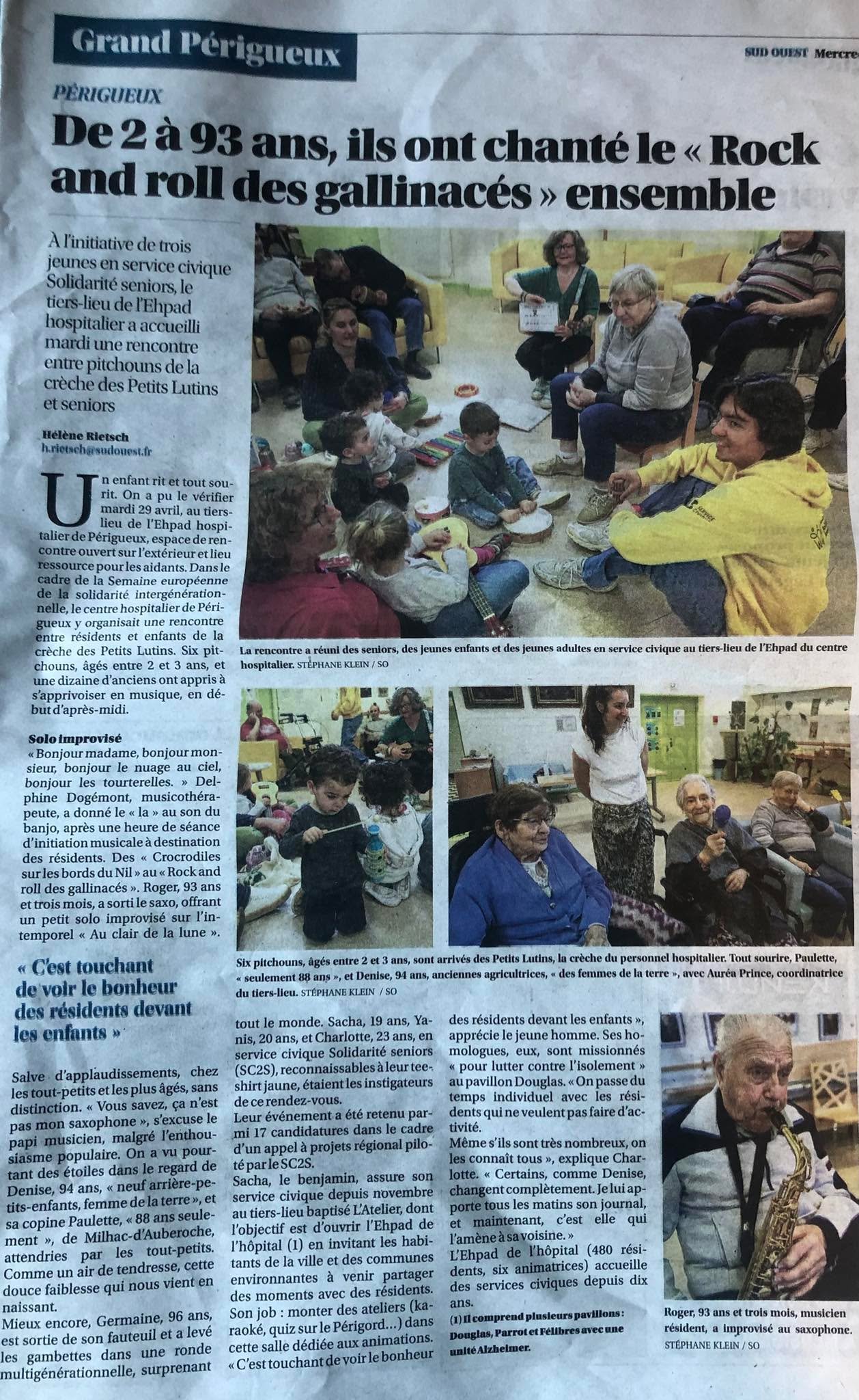 Apr&egrave;s la radio, le journal SudOuest.fr 😁
Aur&eacute;a Tita 🙏