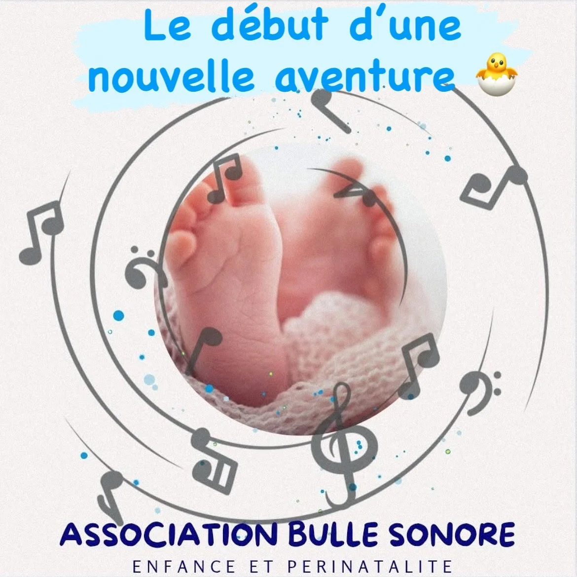 Une nouvelle aventure qui commence 🥳

Avec @titepeg @agullocaroline et Samuel Germanaud 😁

Je vous pr&eacute;sente la petite derni&egrave;re de la famille 😊: 
L&rsquo; association &laquo;&nbsp; Bulle sonore, enfance et p&eacute;rinatalit&eacute;&n
